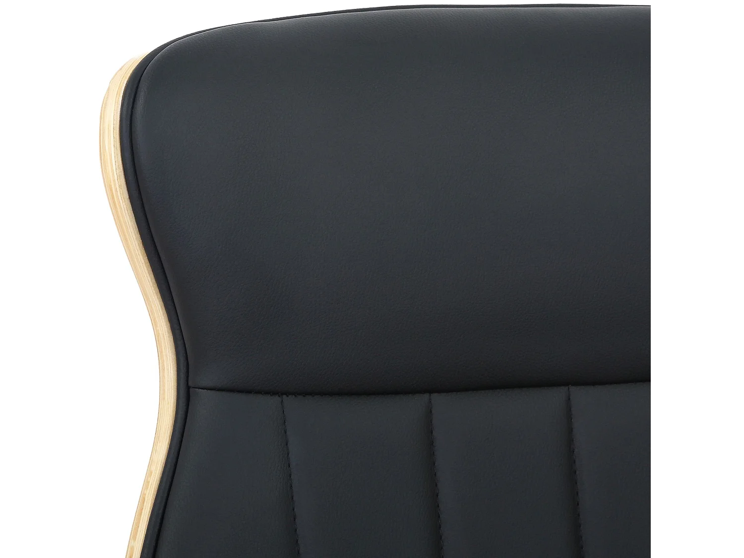 Bürostuhl - Kunstleder & schwarz - natura/schwarz - Melilla