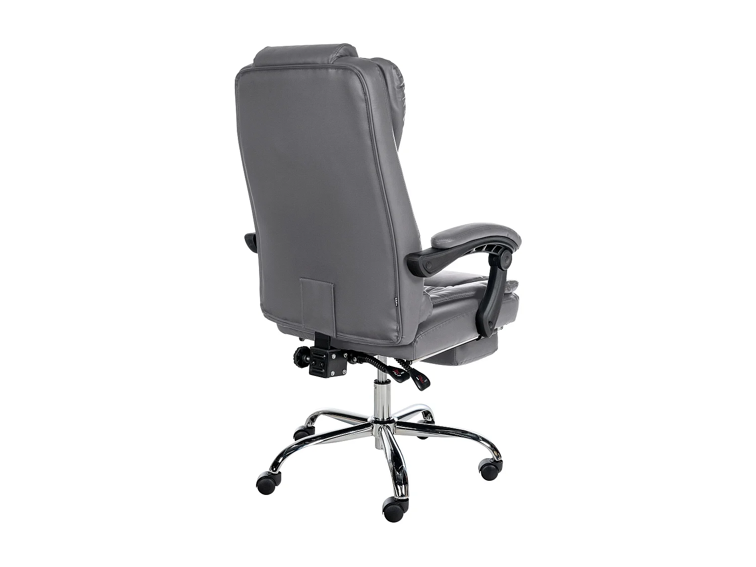 Chaise de bureau - Similicuir - Gris - Oxygen