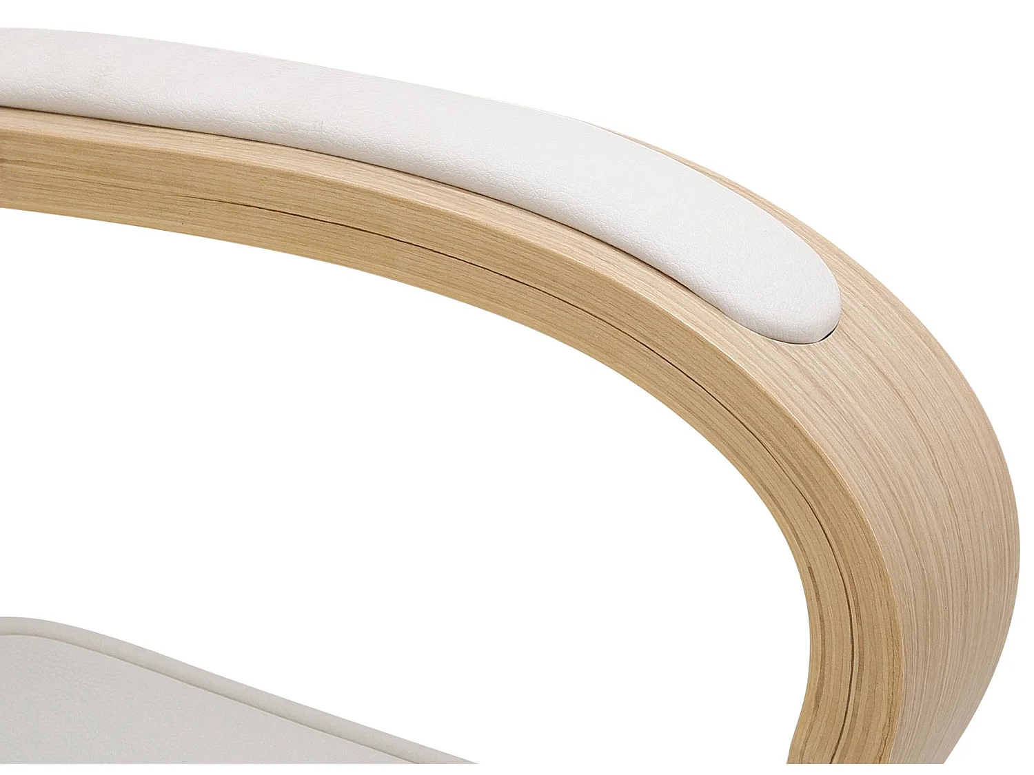 Bureaustoel - Kunstleer - natura/wit - Dayton