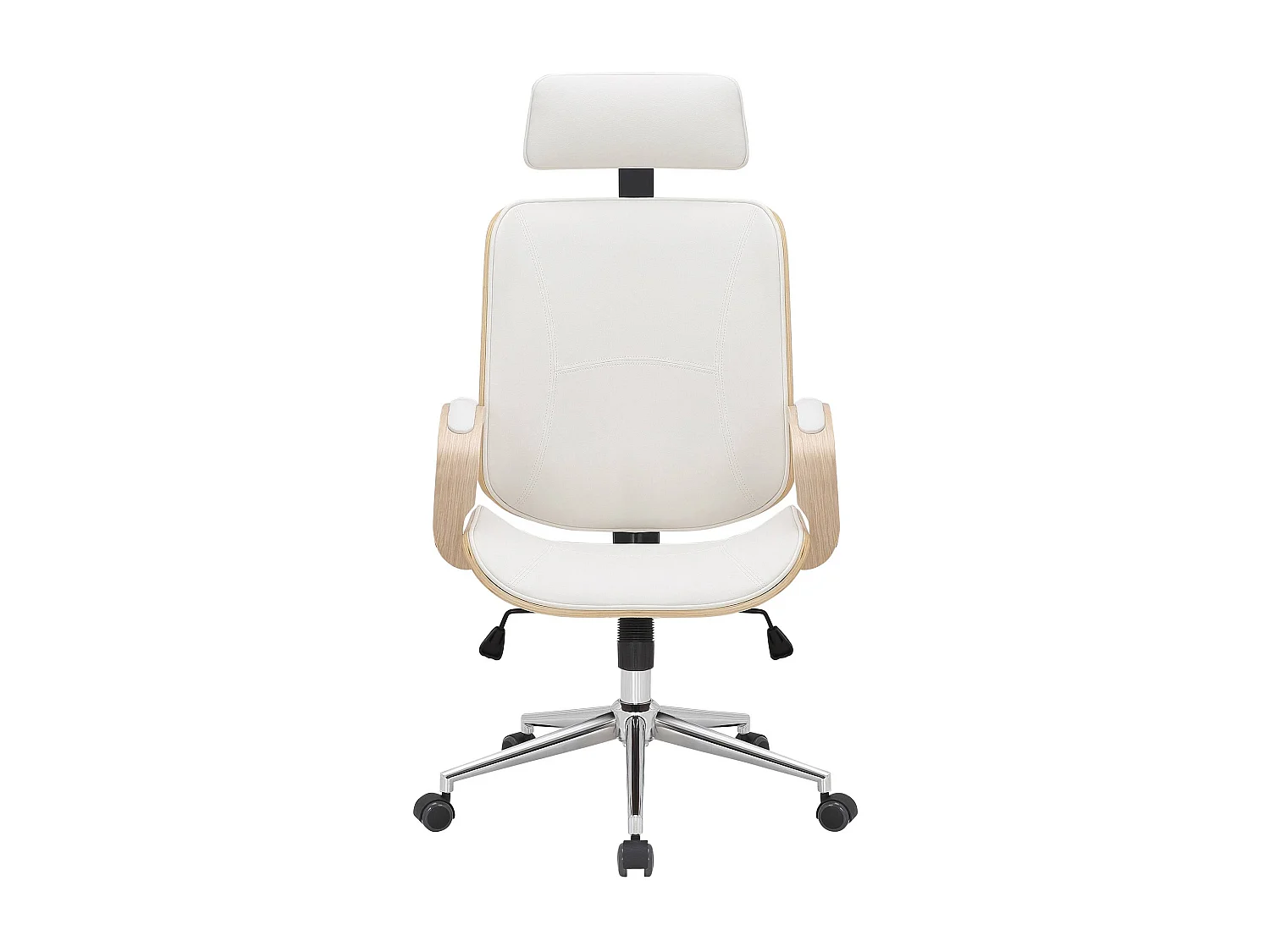 Bureaustoel - Kunstleer - natura/wit - Dayton
