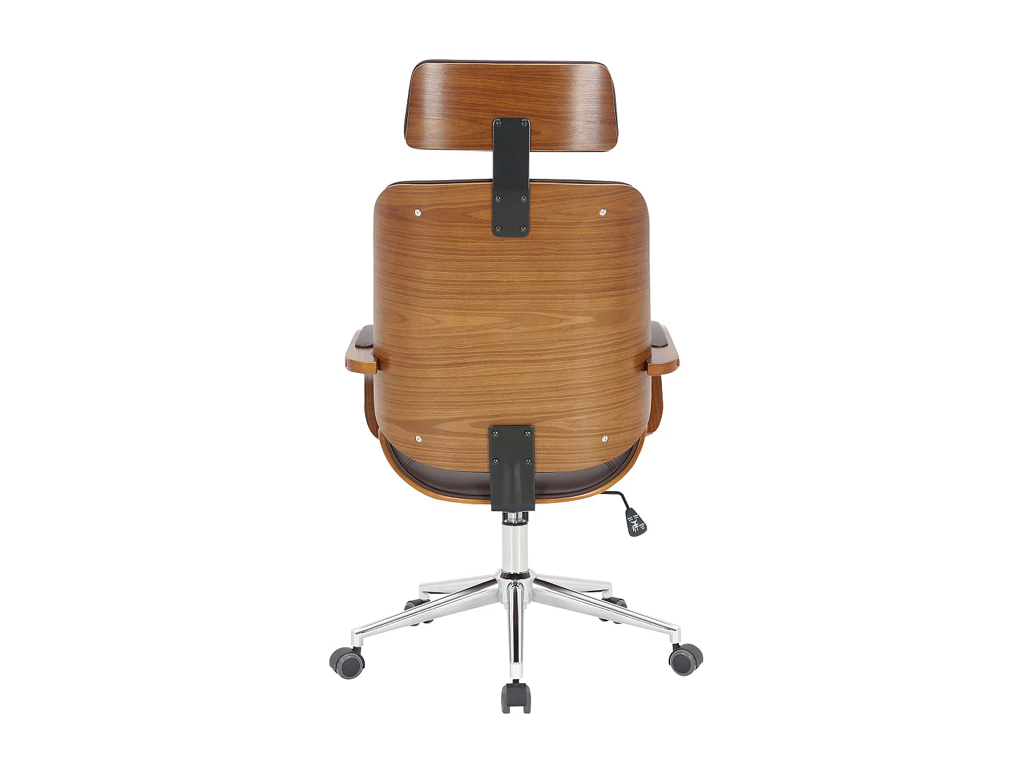 Chaise de bureau - Similicuir - Noyer / Marron - Dayton