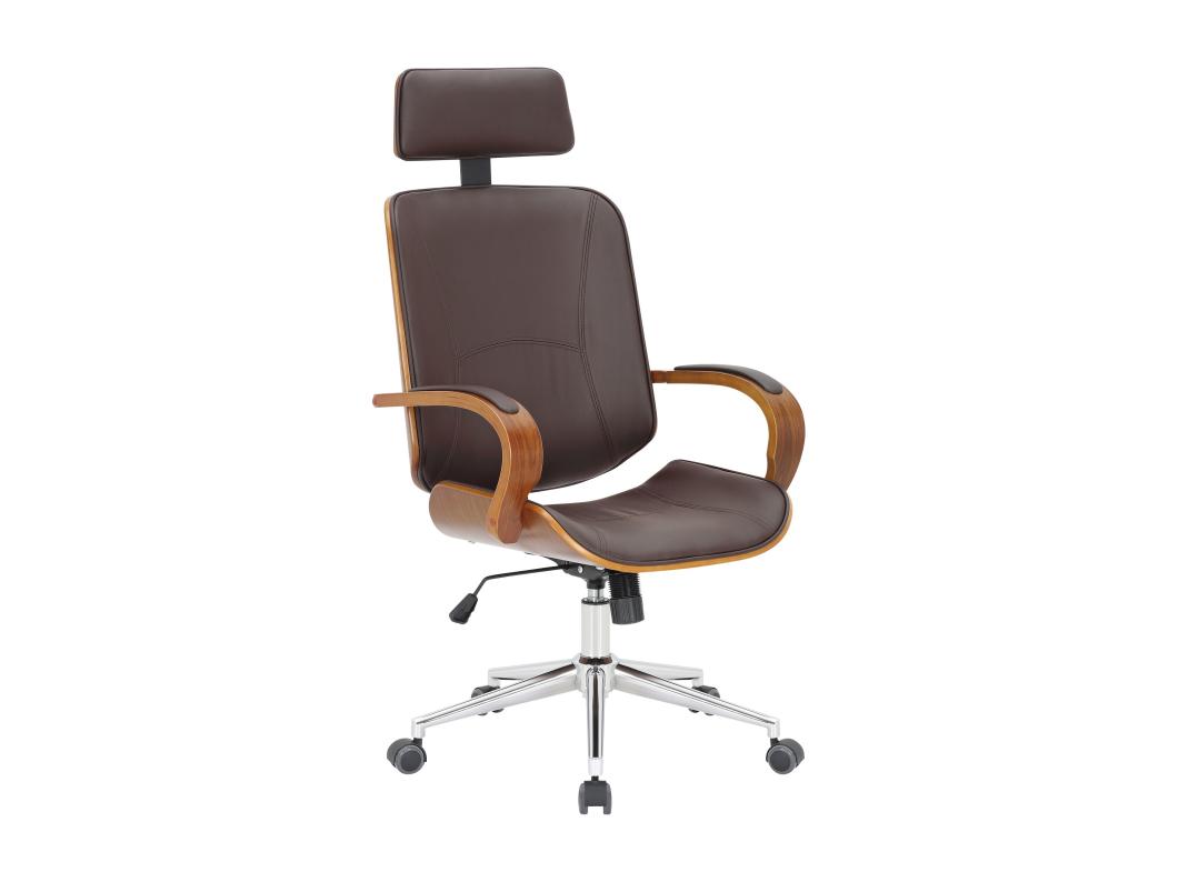 Silla de oficina - Simil cuero &  - Nogal/marrón - Dayton