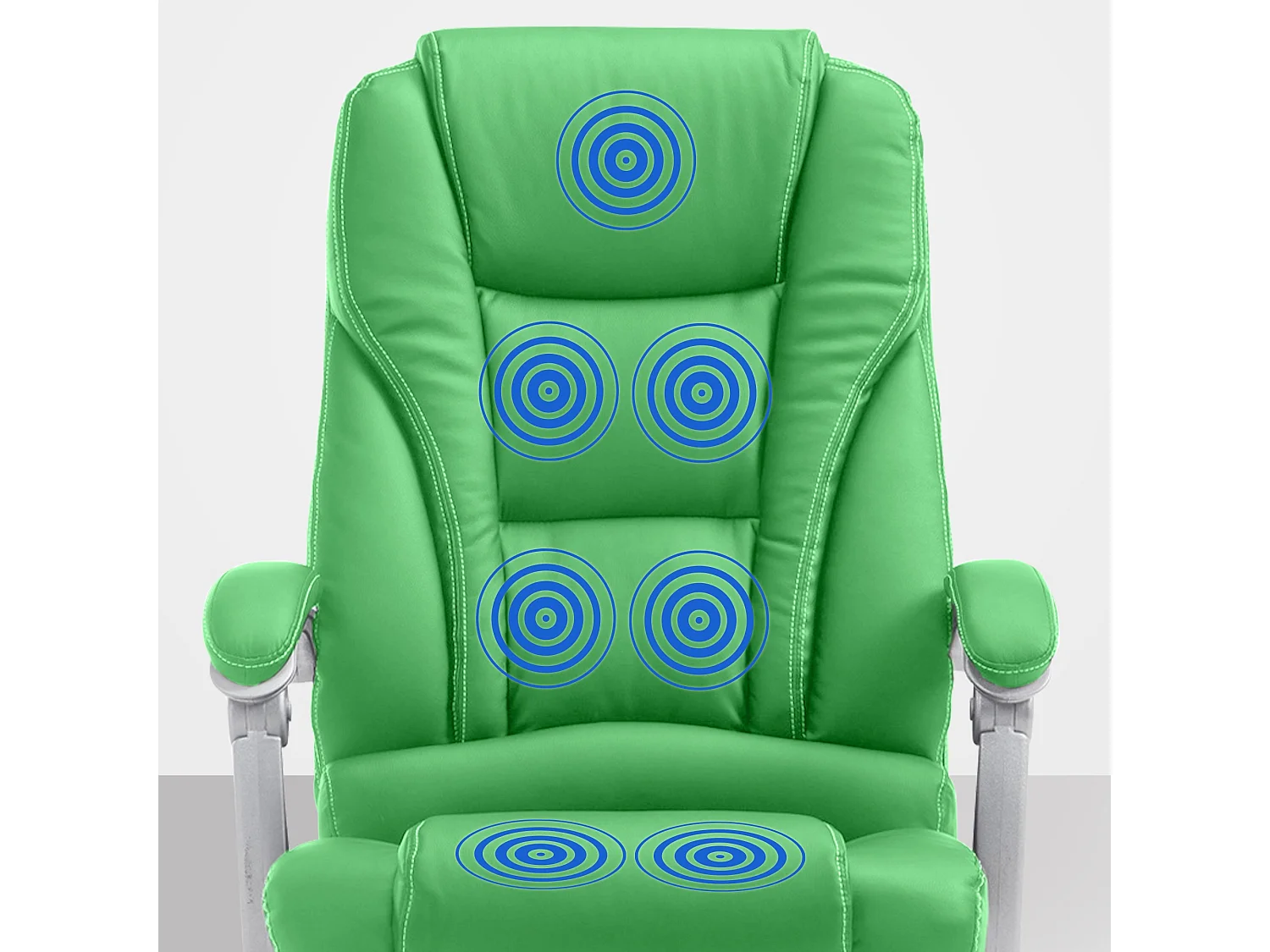 Bureaustoel - Kunstleer & Metaal in chroomoptiek - groen - Pacific