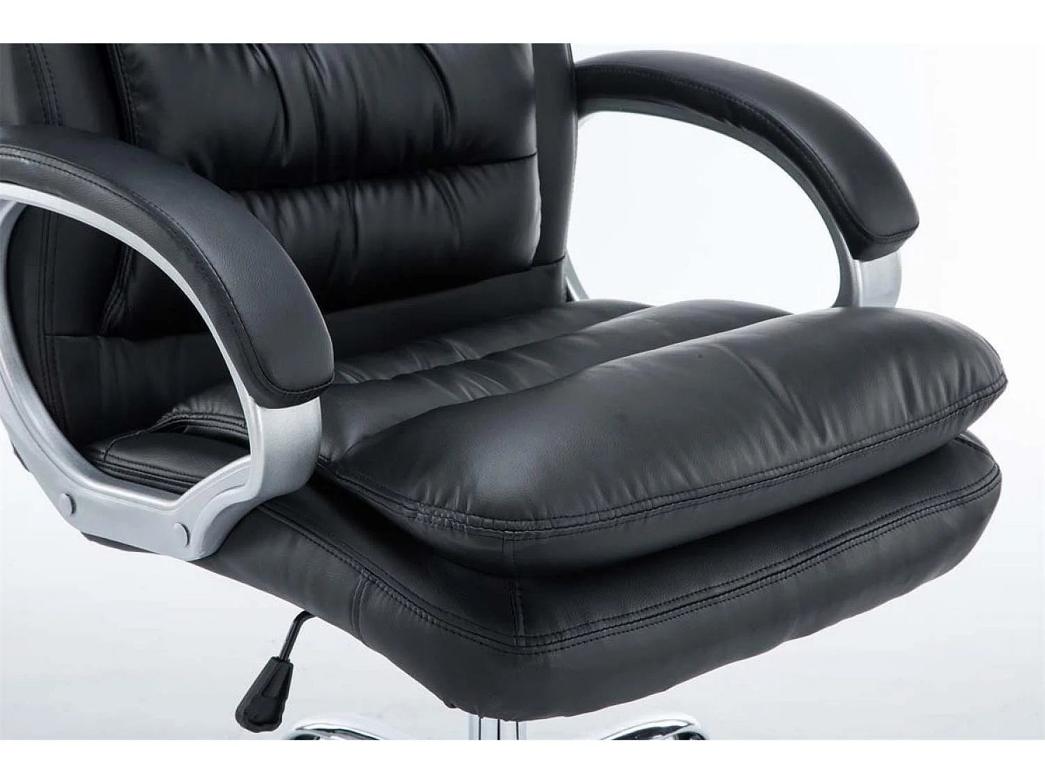 Chaise de bureau - Similicuir - Noir - XXL Vancouver