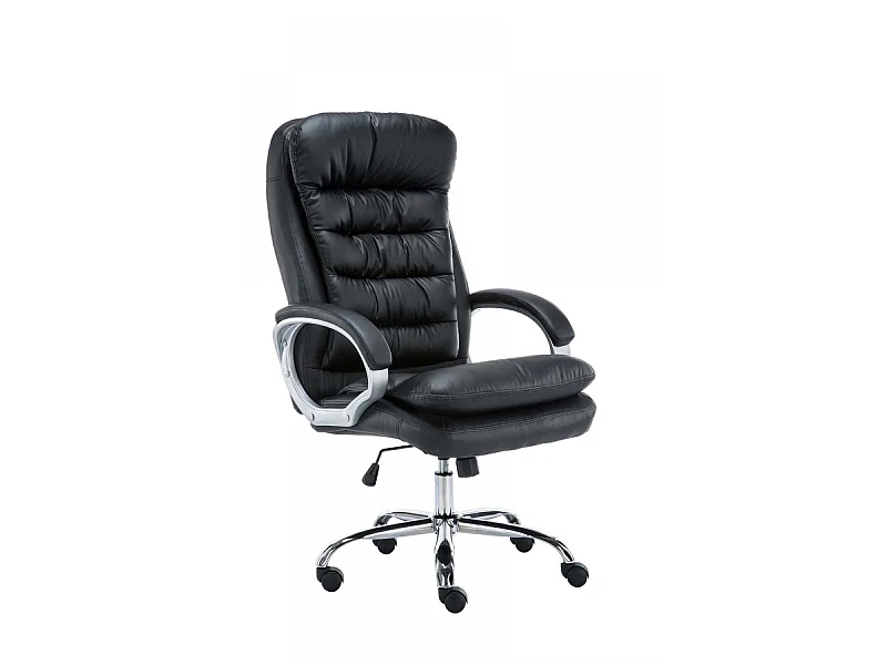 Chaise de bureau - Similicuir - Noir - XXL Vancouver