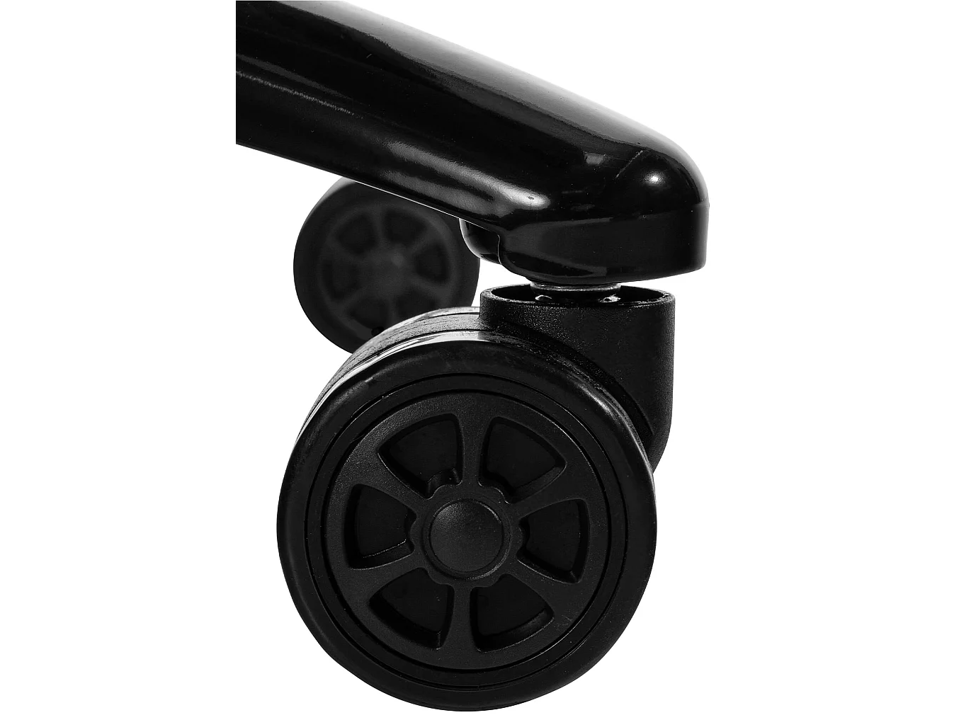 Chaise de bureau - Véritable cuir & Métal - Noir - Keren