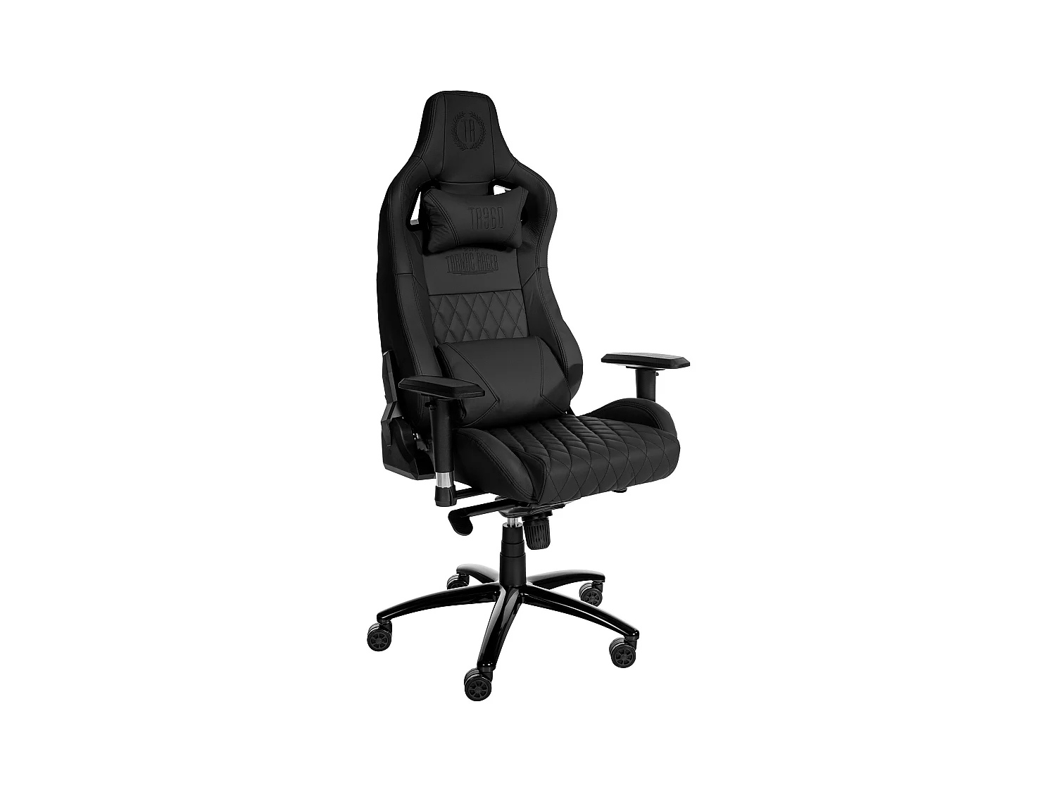 Chaise de bureau - Véritable cuir & Métal - Noir - Keren