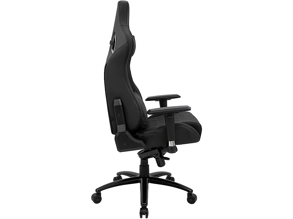 Chaise de bureau - Véritable cuir & Antique - Noir - Keren