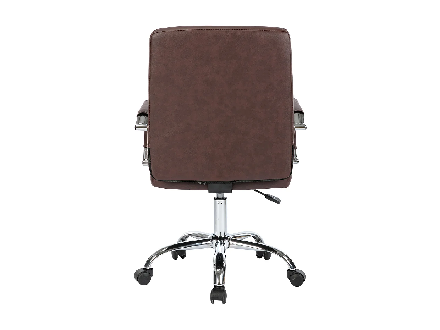 Chaise de bureau - Similicuir & Métal chromé - Bordeaux - Deli PRO