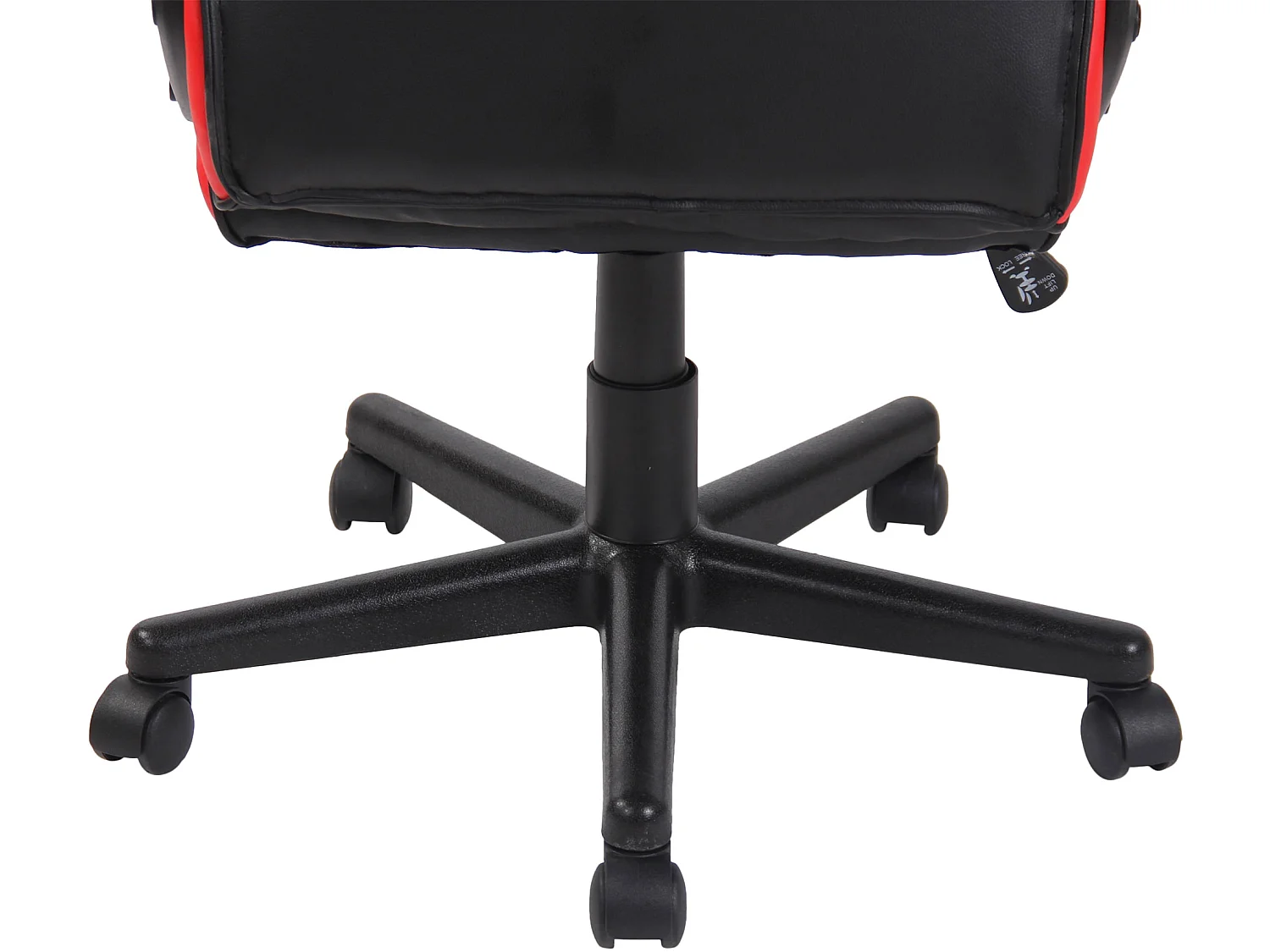 Chaise de bureau - Tissu & Plastique - Noir / Rouge - Glendale