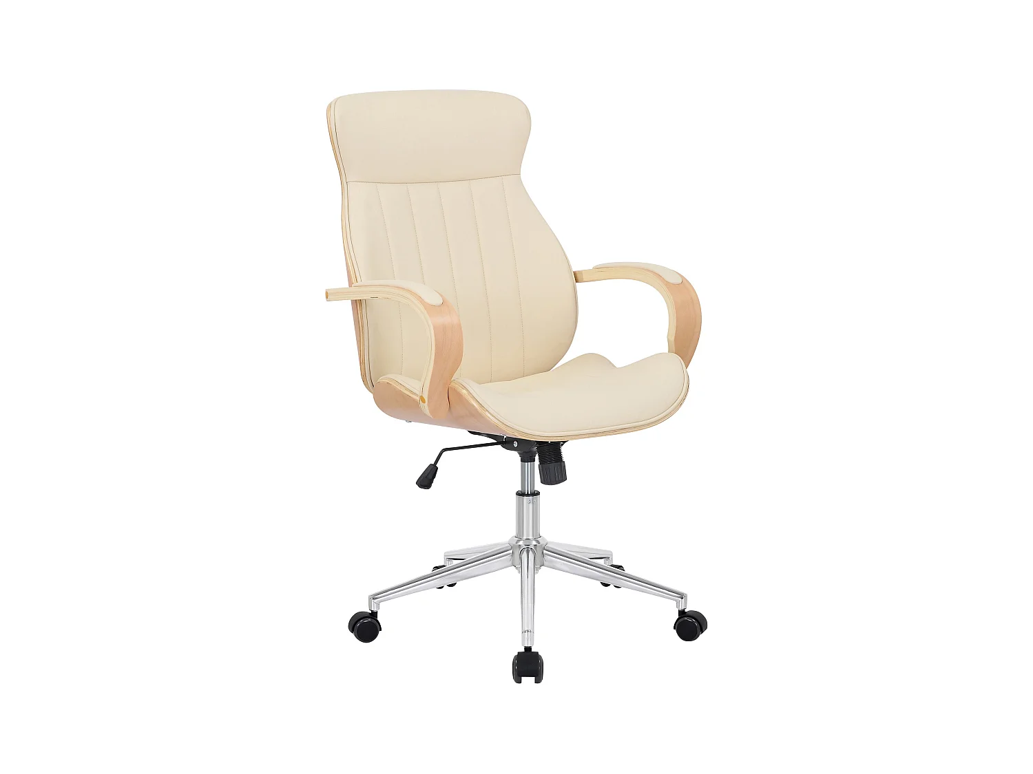 Chaise de bureau - Similicuir & Nature - Nature / Crème - Melilla