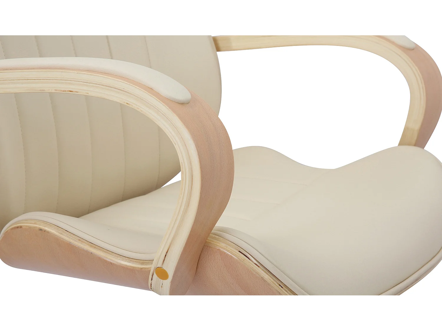 Chaise de bureau - Similicuir & Nature - Nature / Crème - Melilla