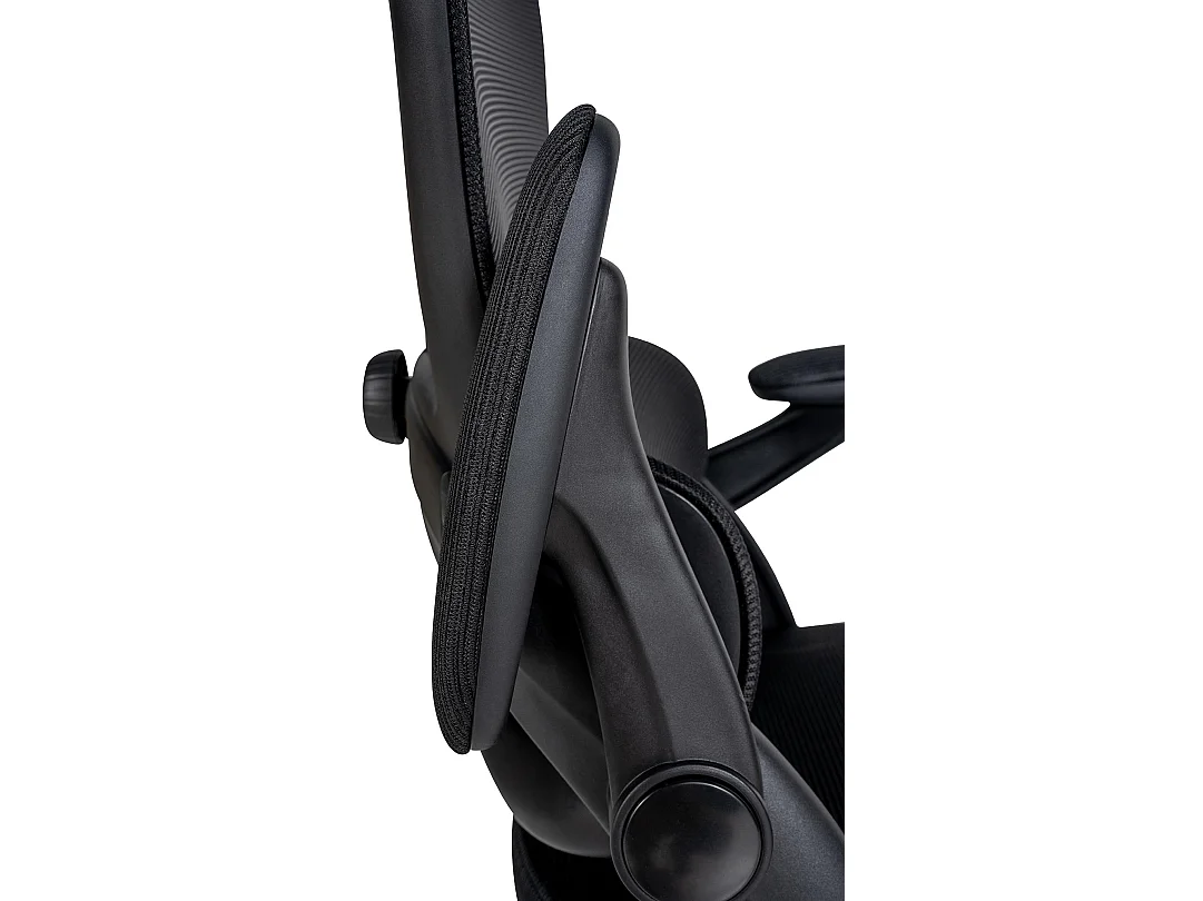 Chaise de bureau - Microfibre - Noir - Garston