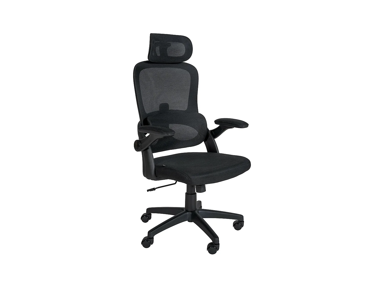 Chaise de bureau - Microfibre - Noir - Garston