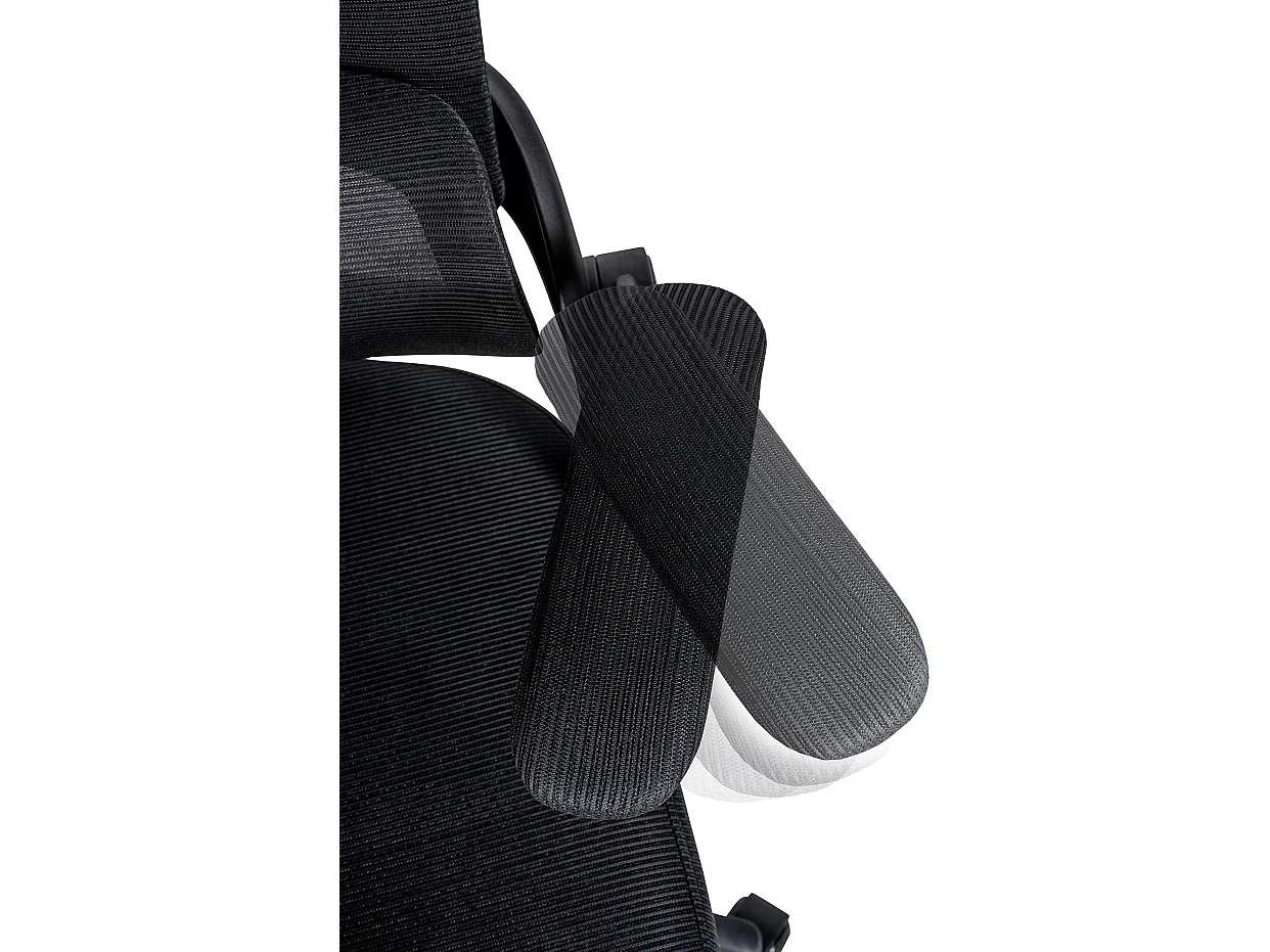 Chaise de bureau - Microfibre - Noir - Garston