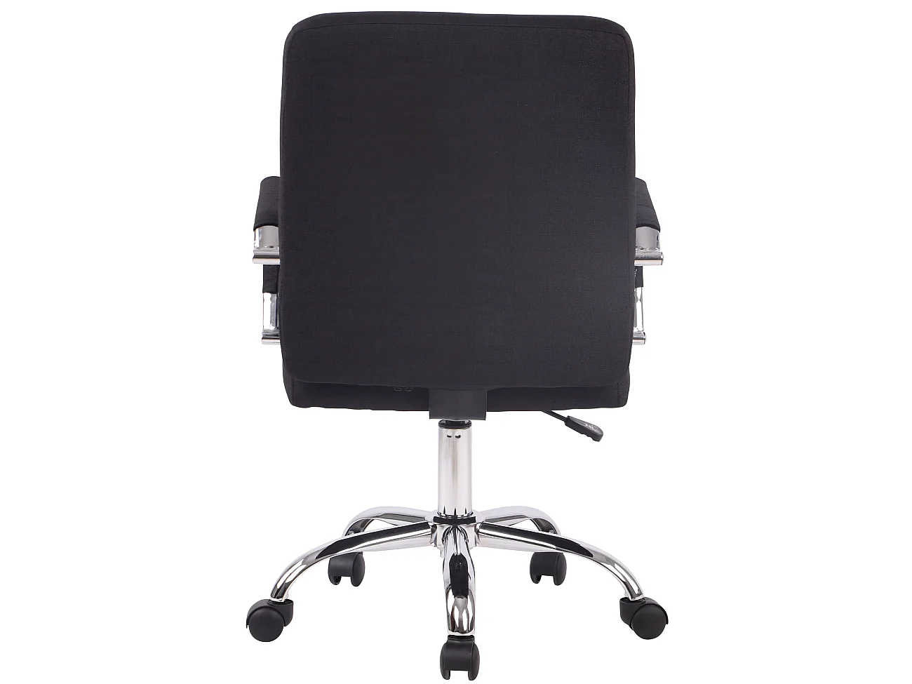 Chaise de bureau - Tissu & Métal chromé - Noir - Deli PRO