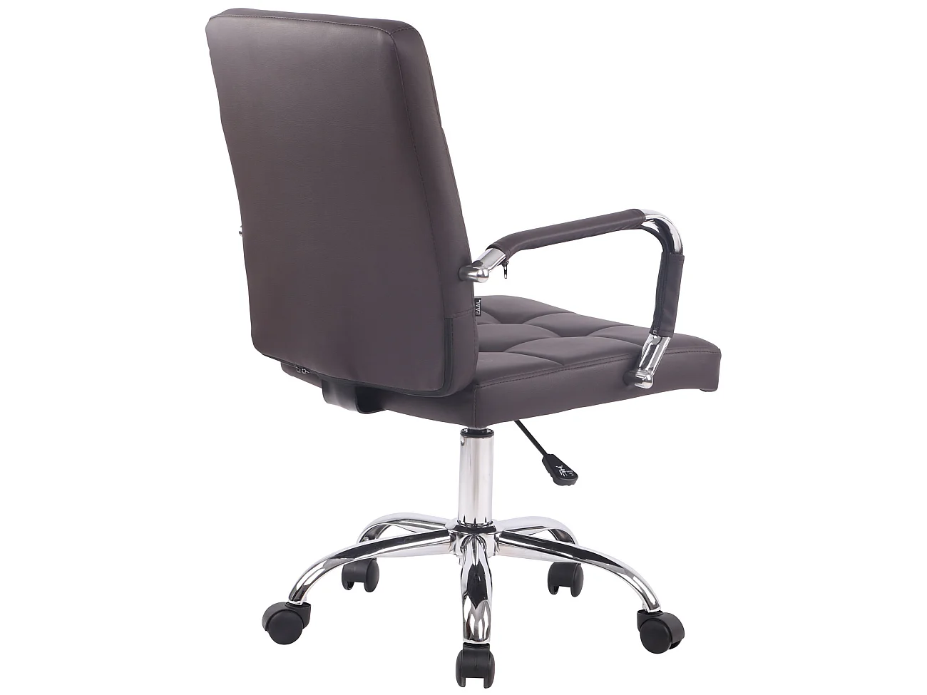 Chaise de bureau - Similicuir & Noir - Marron - Deli PRO