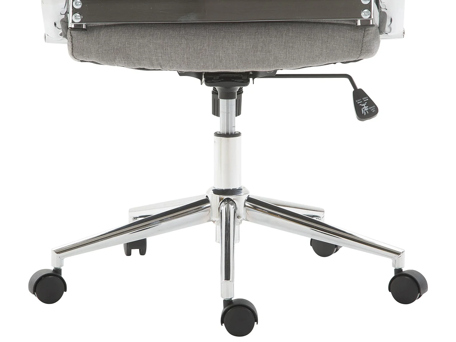 Chaise de bureau - Tissu & Nature - Gris - Kolumbus