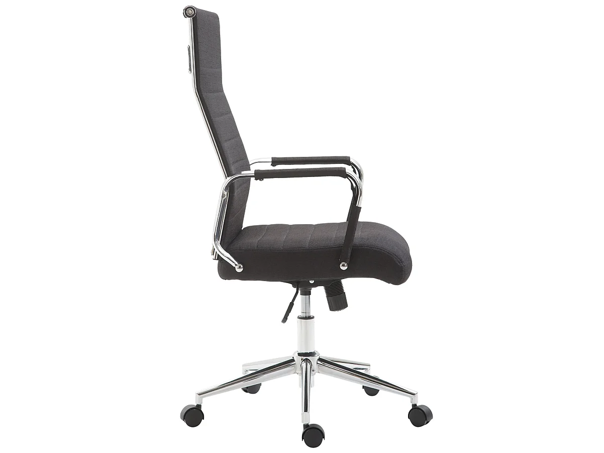 Chaise de bureau - Tissu & Nature - Noir - Kolumbus