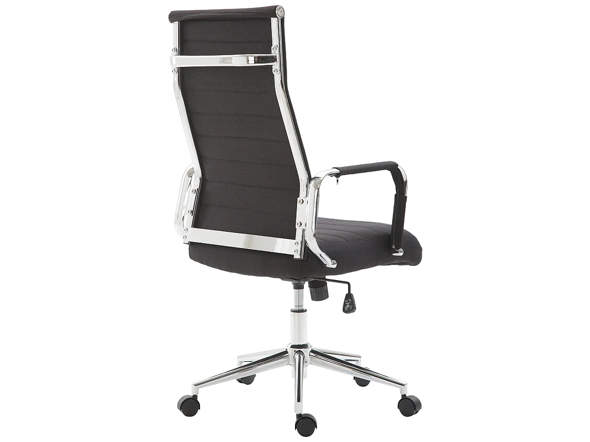 Chaise de bureau - Tissu & Nature - Noir - Kolumbus