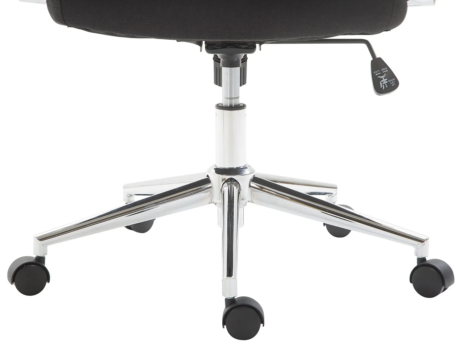 Chaise de bureau - Tissu & Nature - Noir - Kolumbus
