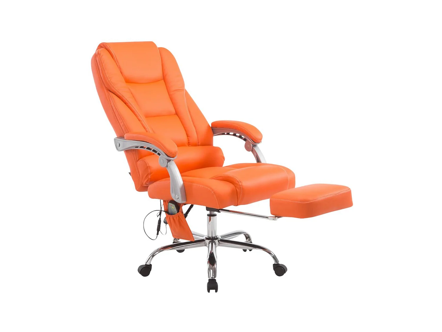 Cadeira de escritório Pacific com função de massagem laranja