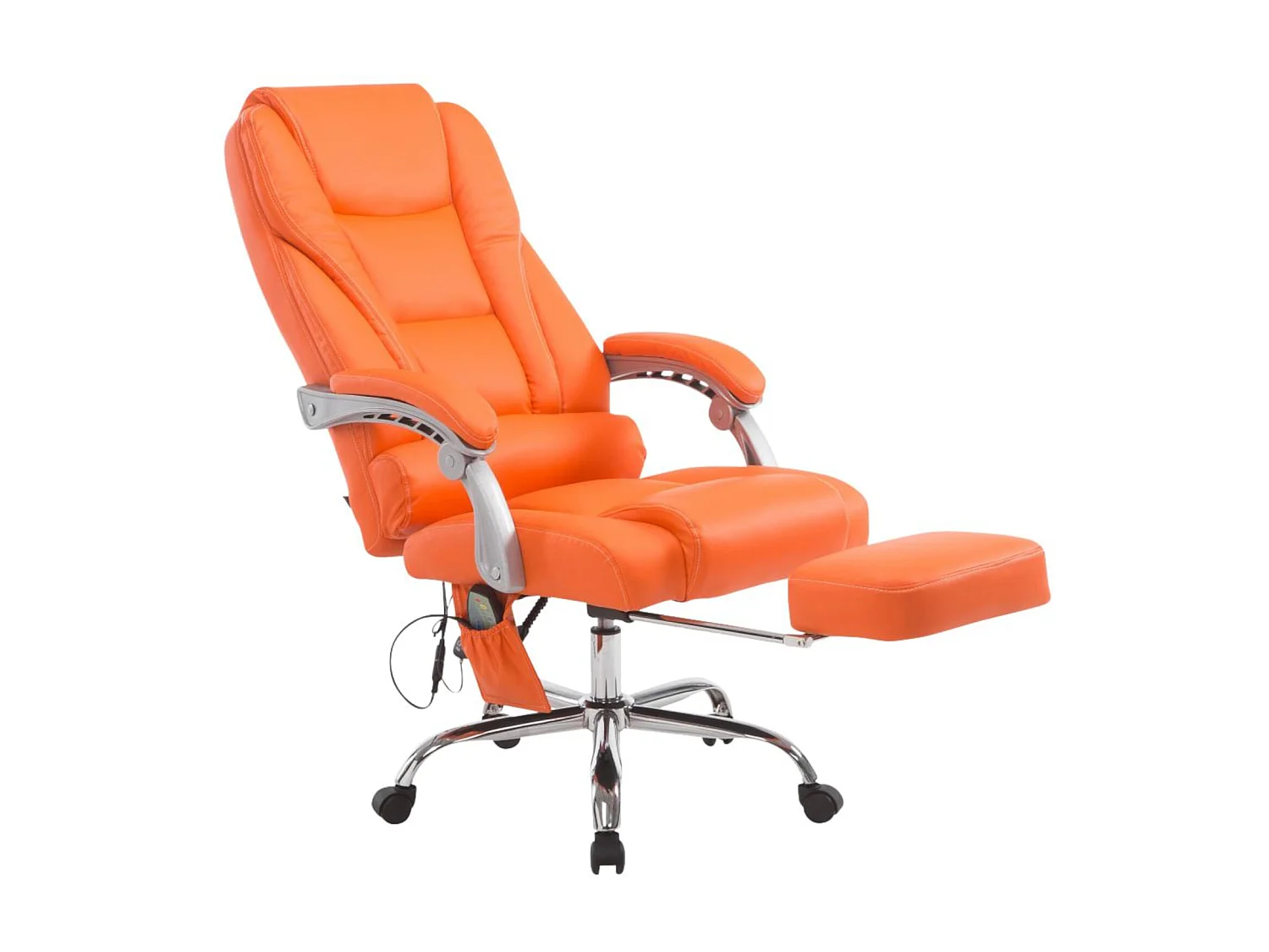 Chaise de bureau - Similicuir & Nature - Orange - Pacific