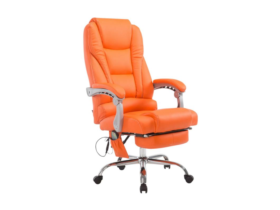 Cadeira de escritório Pacific com função de massagem laranja