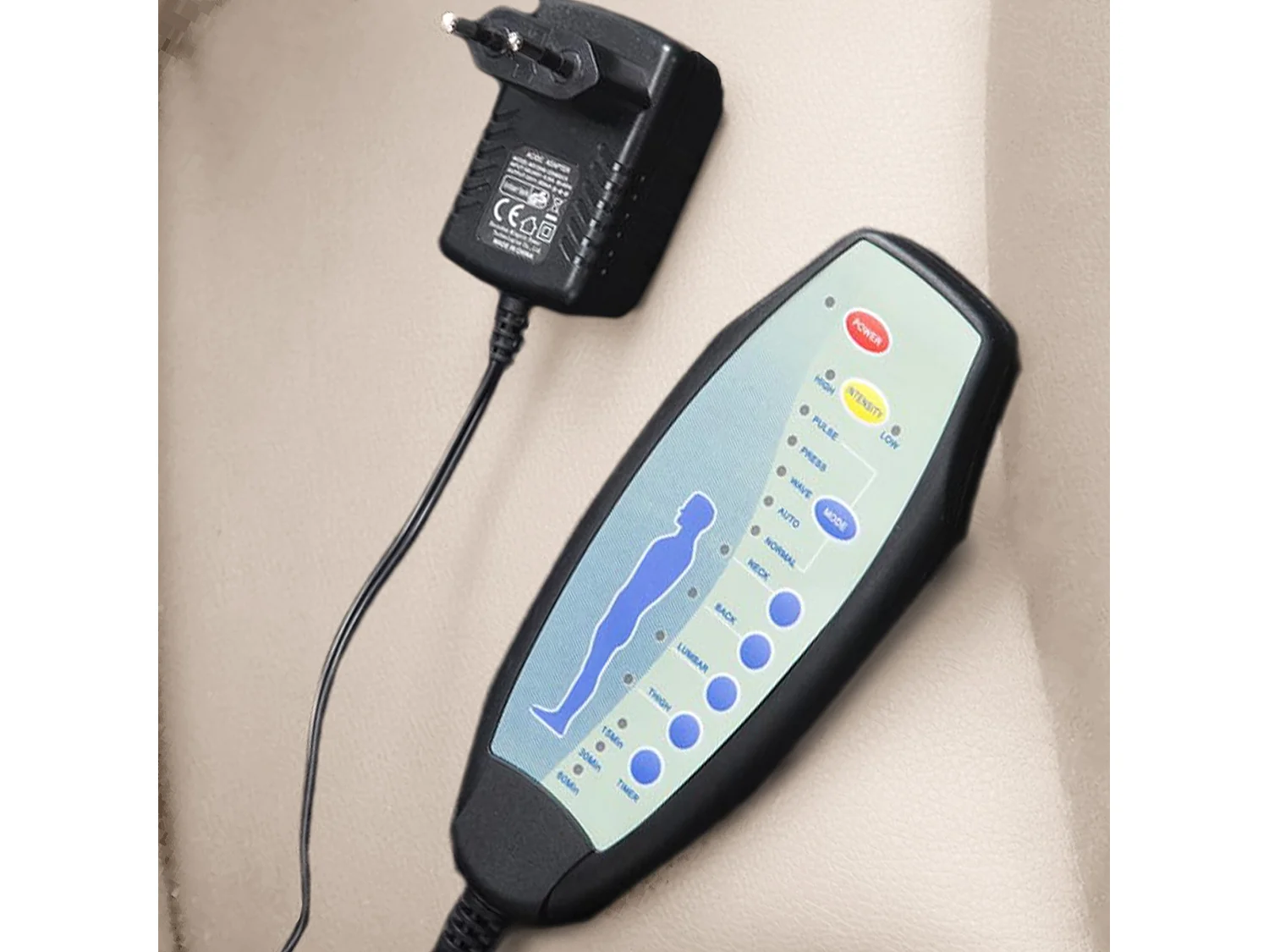 Bureaustoel - Kunstleer & Metaal in chroomoptiek - creme - Pacific