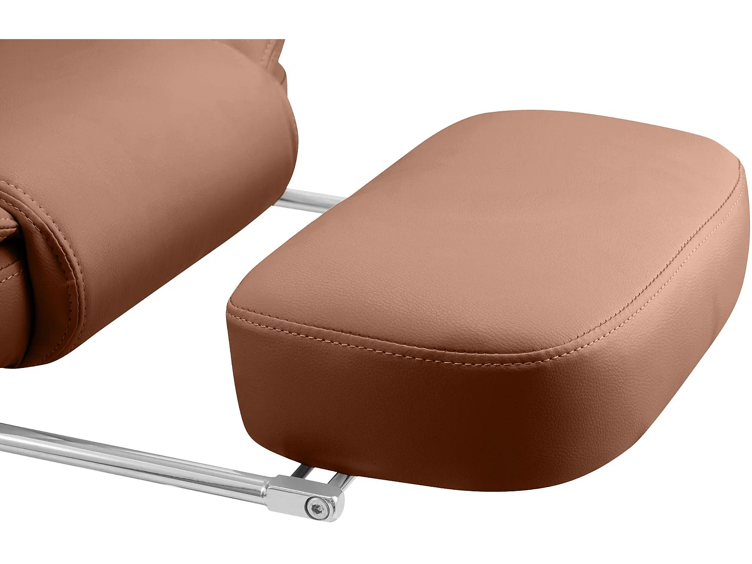 Chaise de bureau - Similicuir - Marron clair - Castle