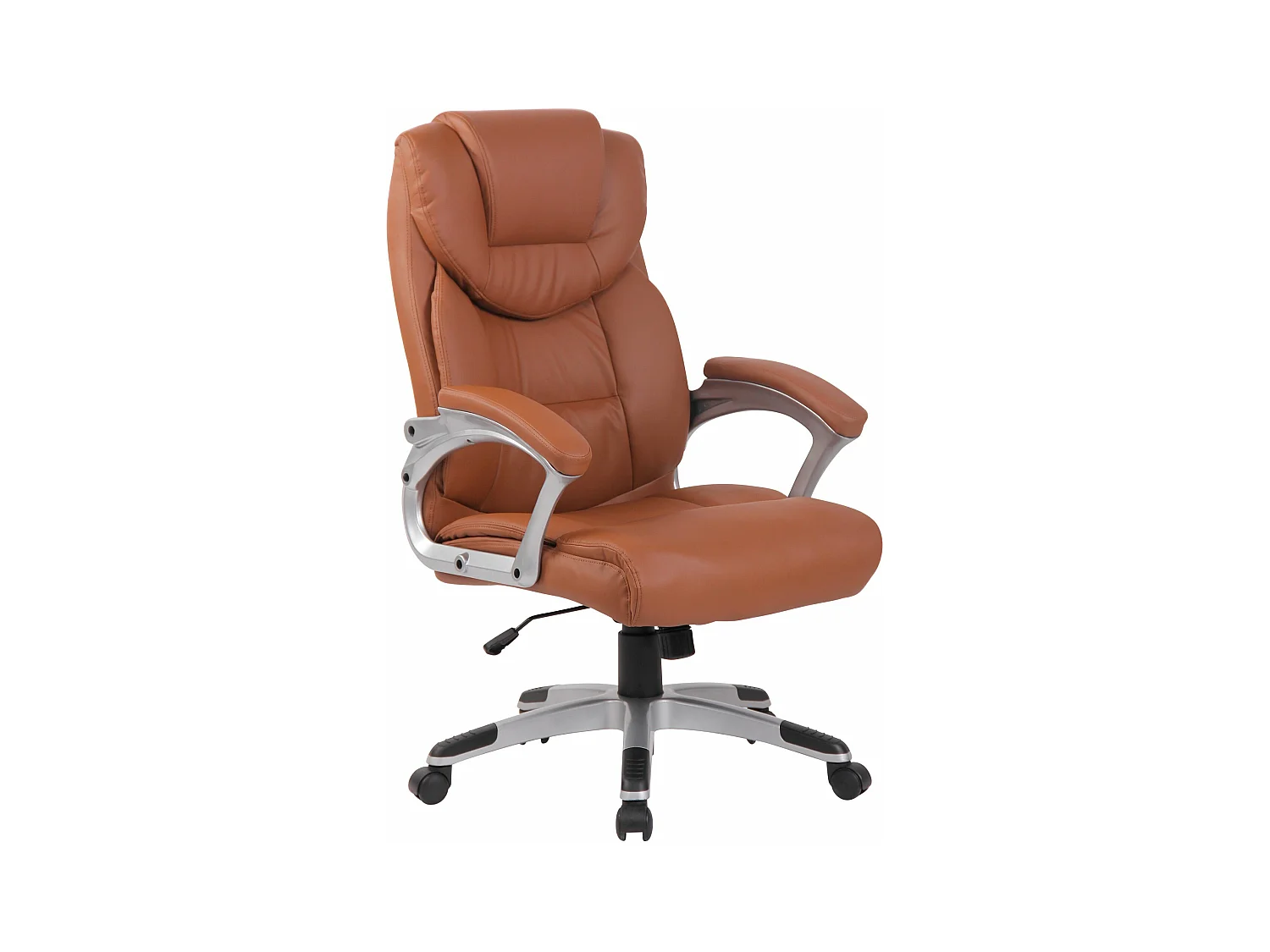 Chaise de bureau - Similicuir & Nature - Marron clair - Texas V2