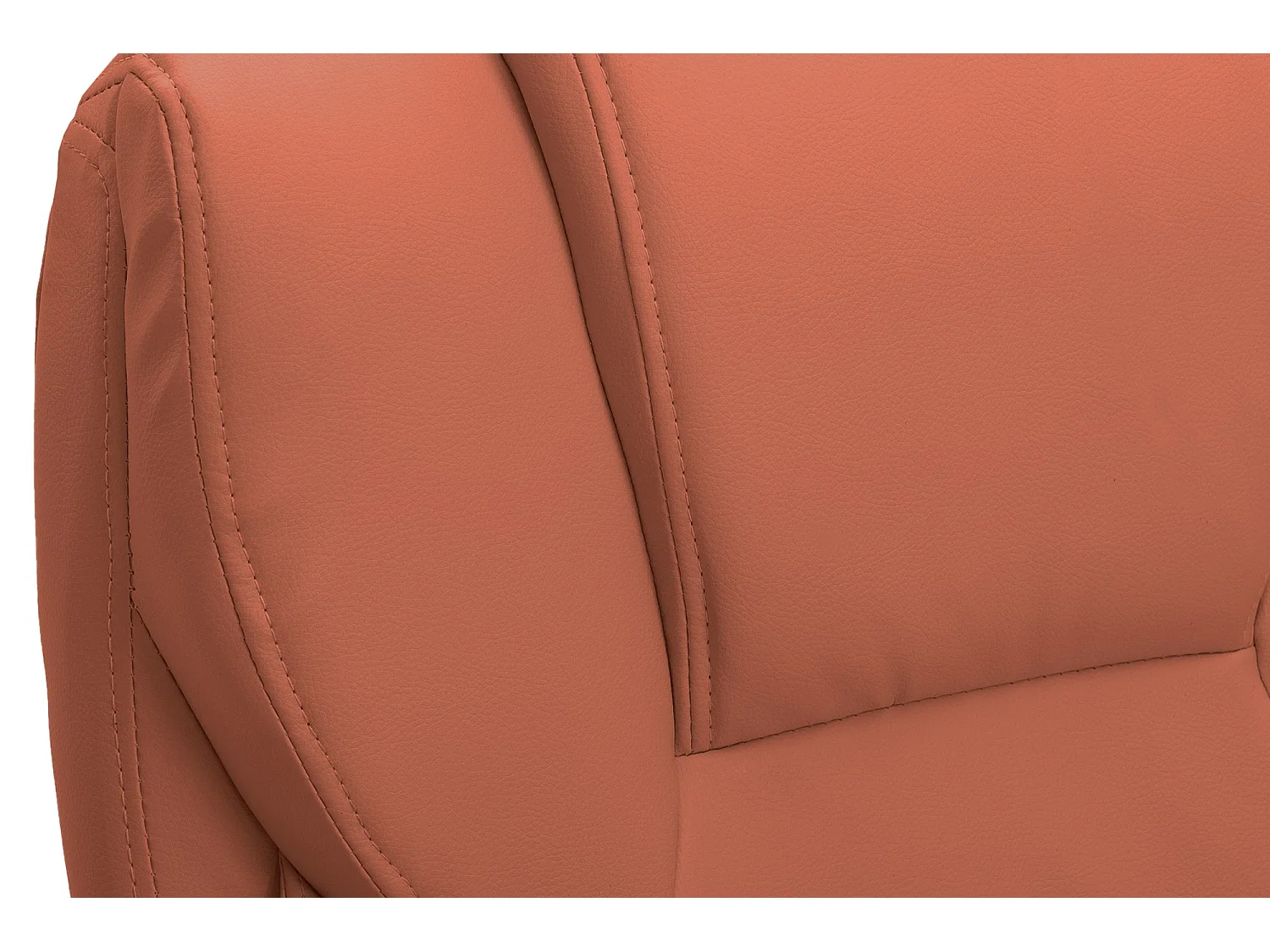 Cadeira de escritório em imitação de pele Texas V2 marrom claro