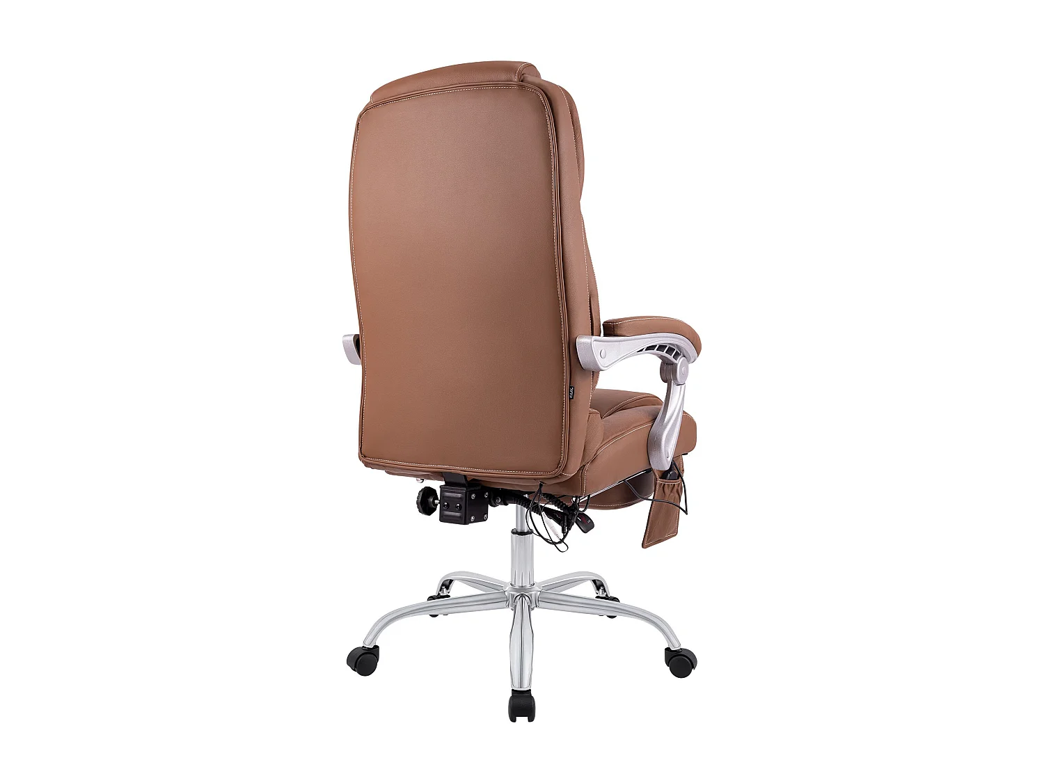 Chaise de bureau - Véritable cuir - Marron clair - Pacific