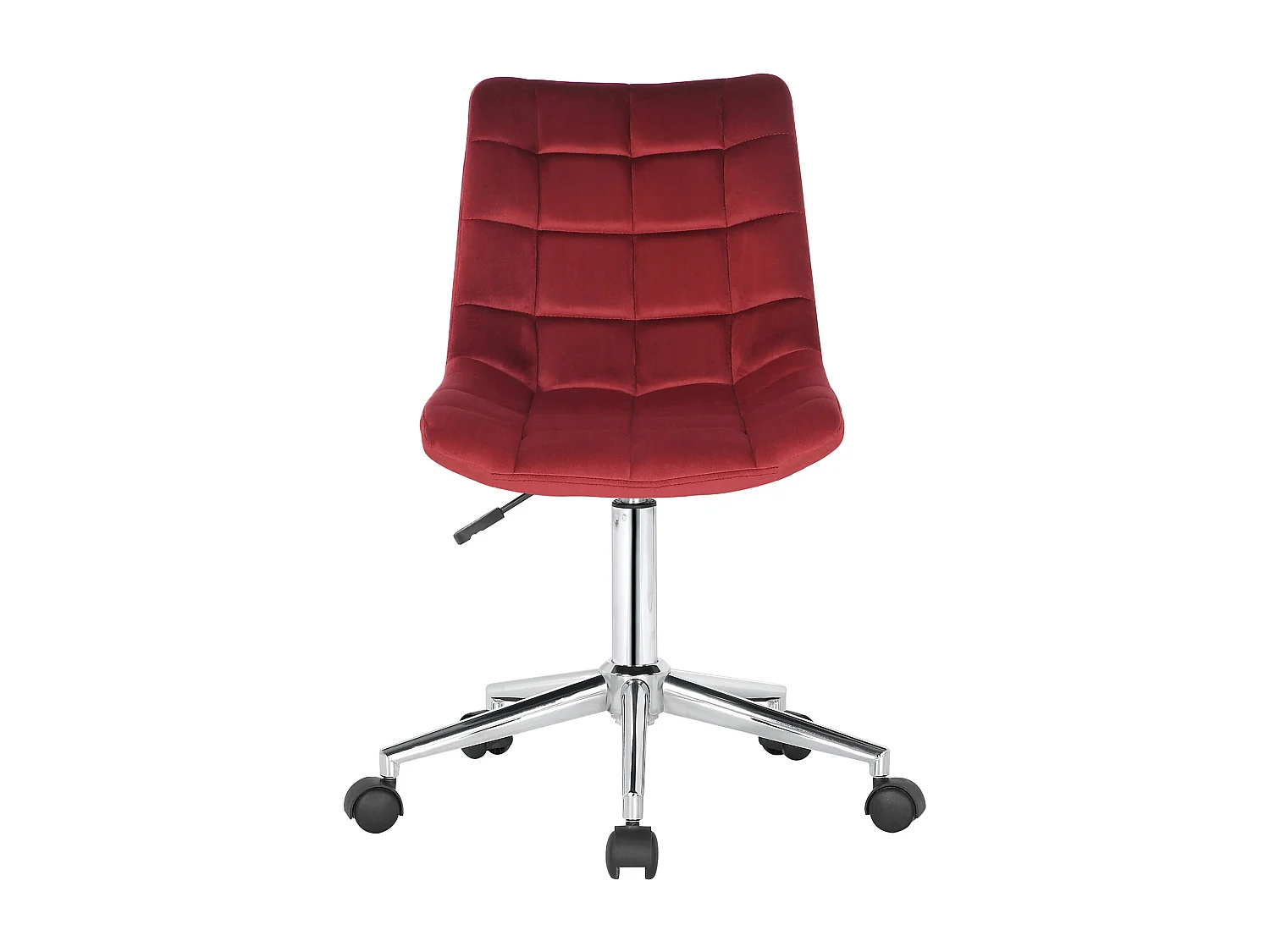 Chaise de bureau - Velours - Rouge - Medford