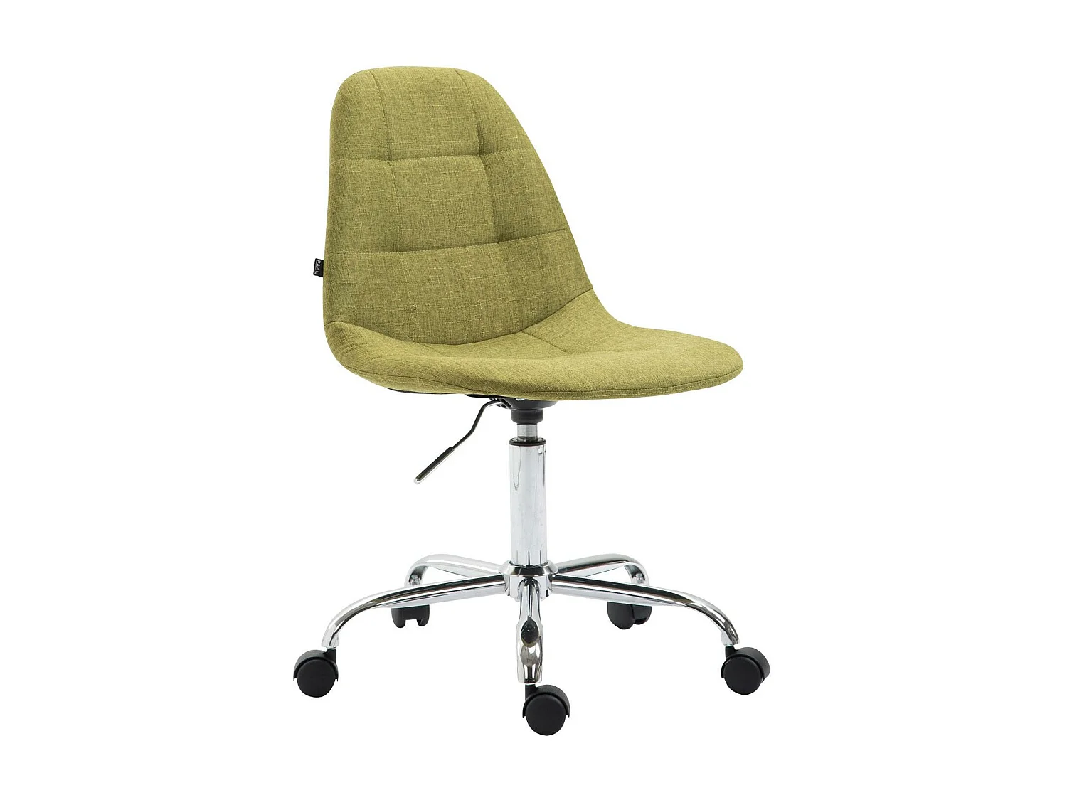 Chaise de bureau - Tissu & Métal chromé - Vert - Reims