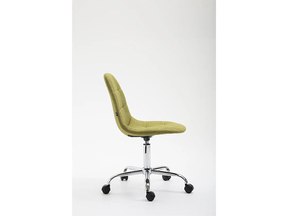 Chaise de bureau - Tissu & Métal chromé - Vert - Reims