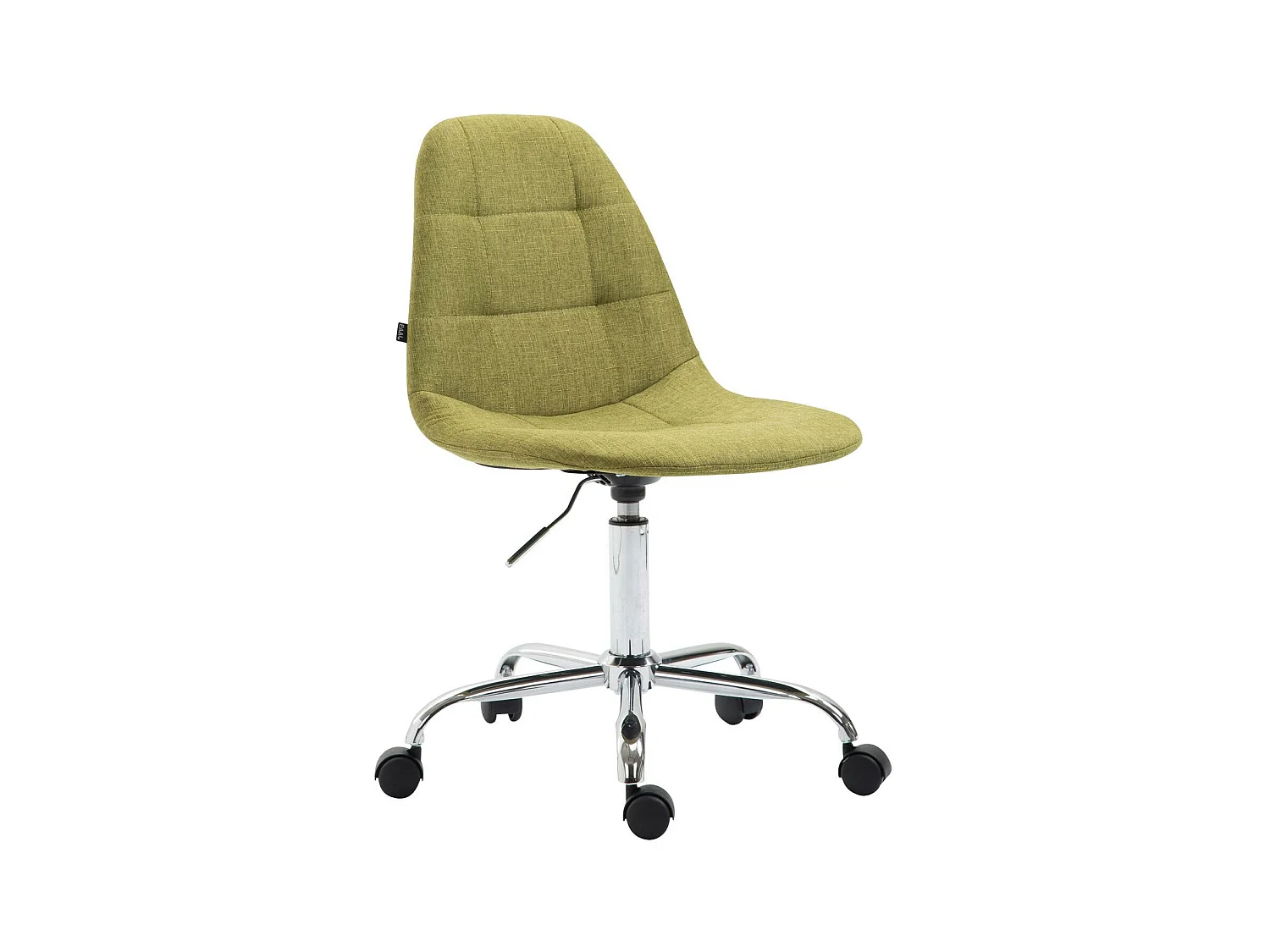Chaise de bureau - Tissu & Métal chromé - Vert - Reims