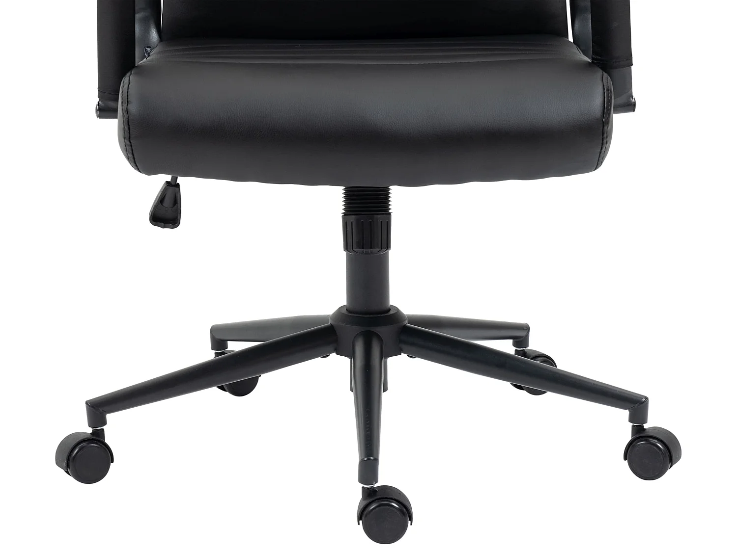 Chaise de bureau - Similicuir - Noir / Noir - Kolumbus