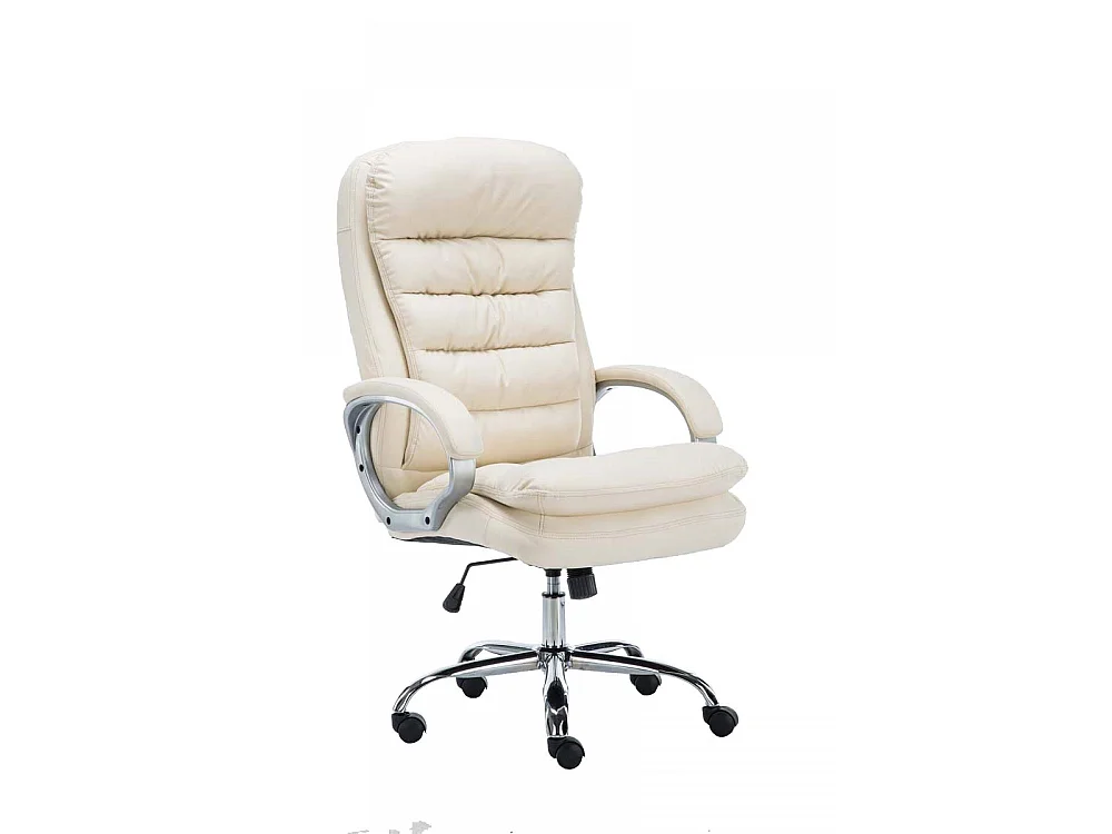 Chaise de bureau - Similicuir - Crème - XXL Vancouver