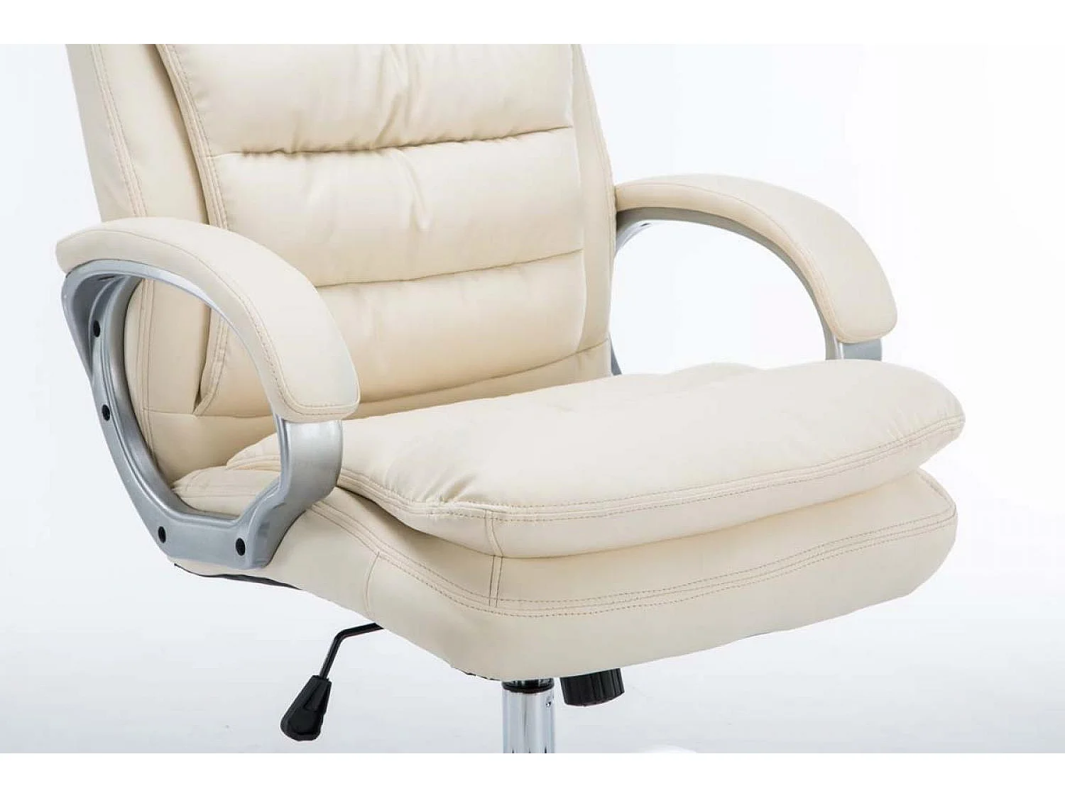 Chaise de bureau - Similicuir - Crème - XXL Vancouver