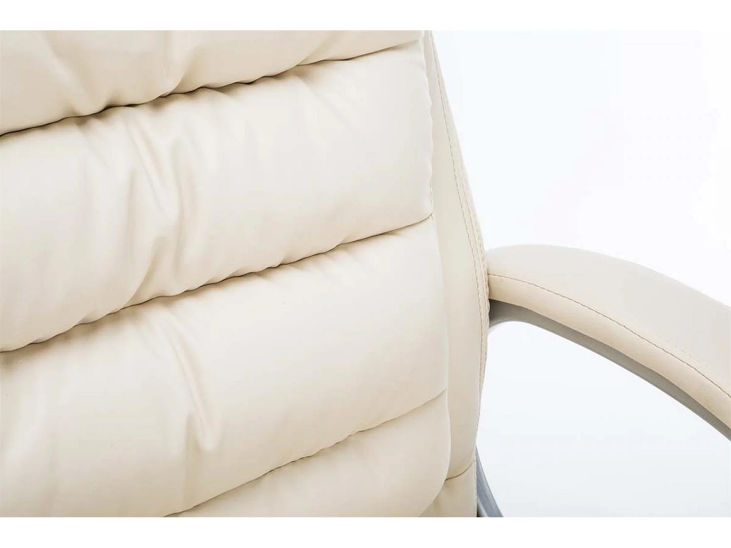 Chaise de bureau - Similicuir - Crème - XXL Vancouver