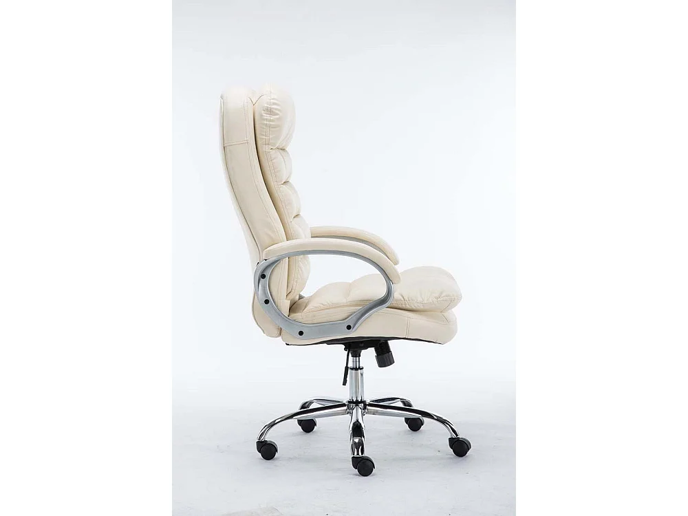 Chaise de bureau - Similicuir - Crème - XXL Vancouver