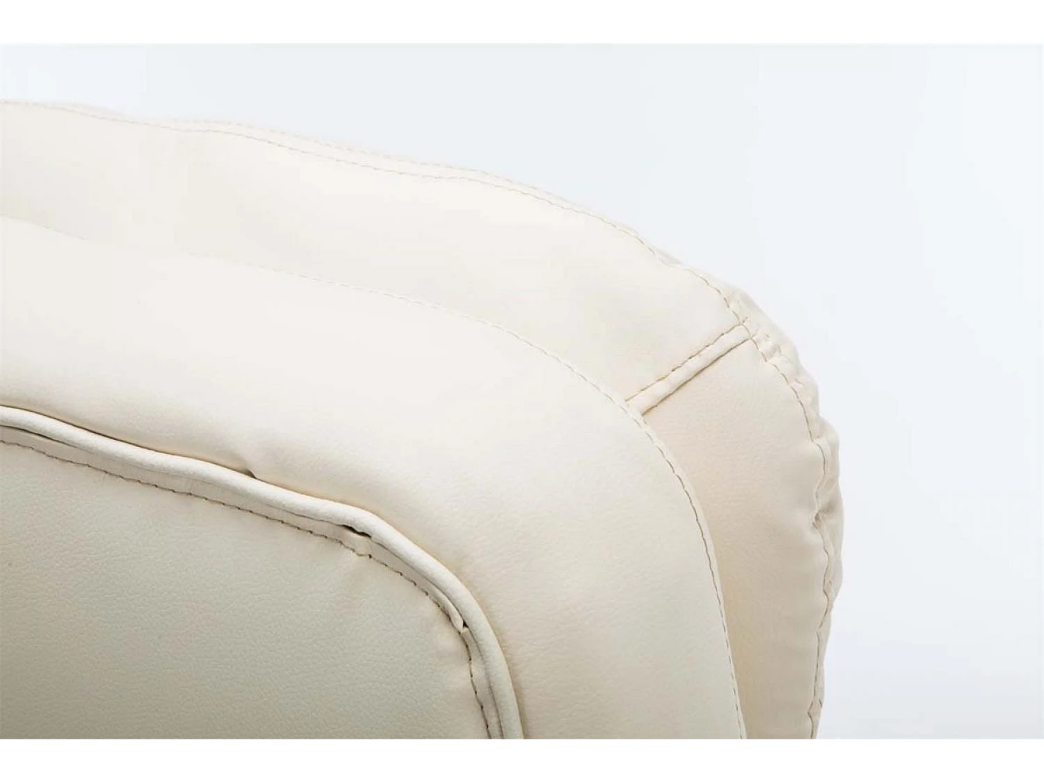 Chaise de bureau - Similicuir - Crème - XXL Vancouver