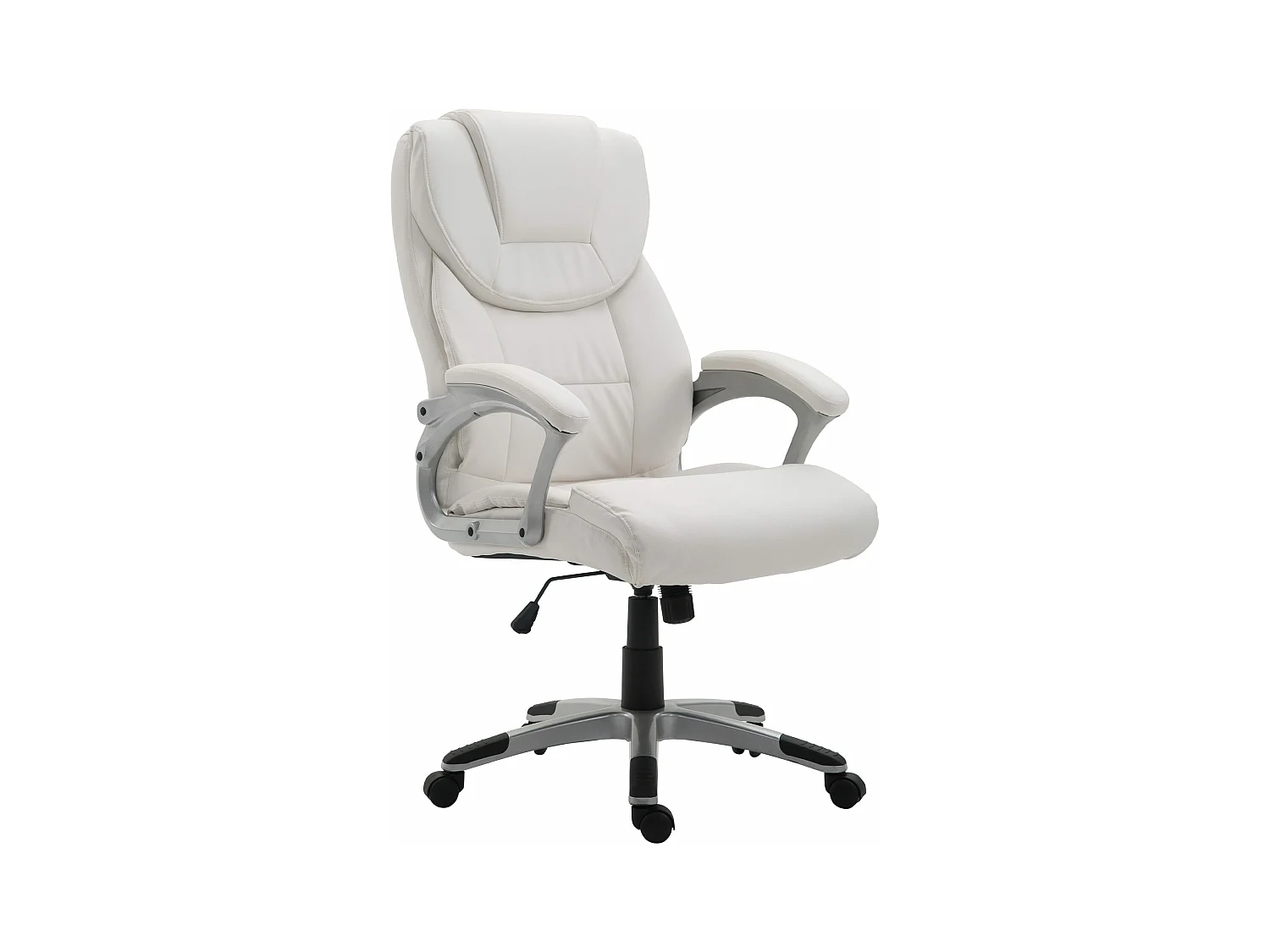 Chaise de bureau - Similicuir & Nature - Blanc - Texas V2