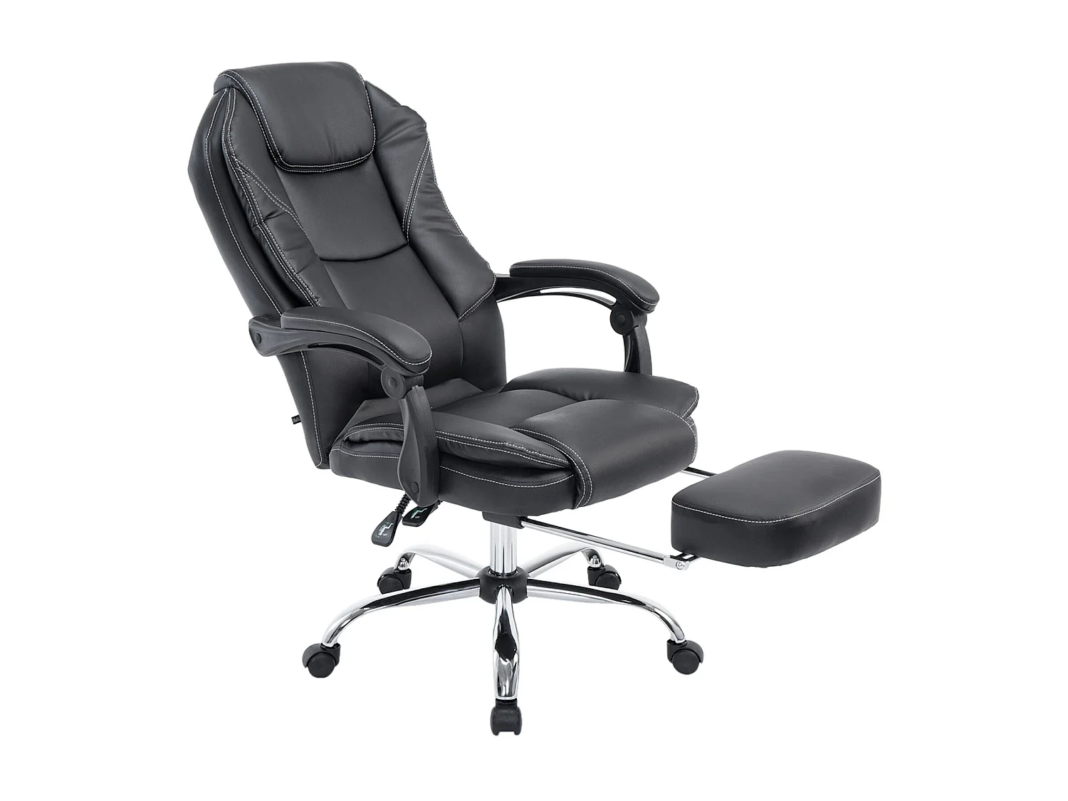 Chaise de bureau - Similicuir & Nature - Noir - Castle