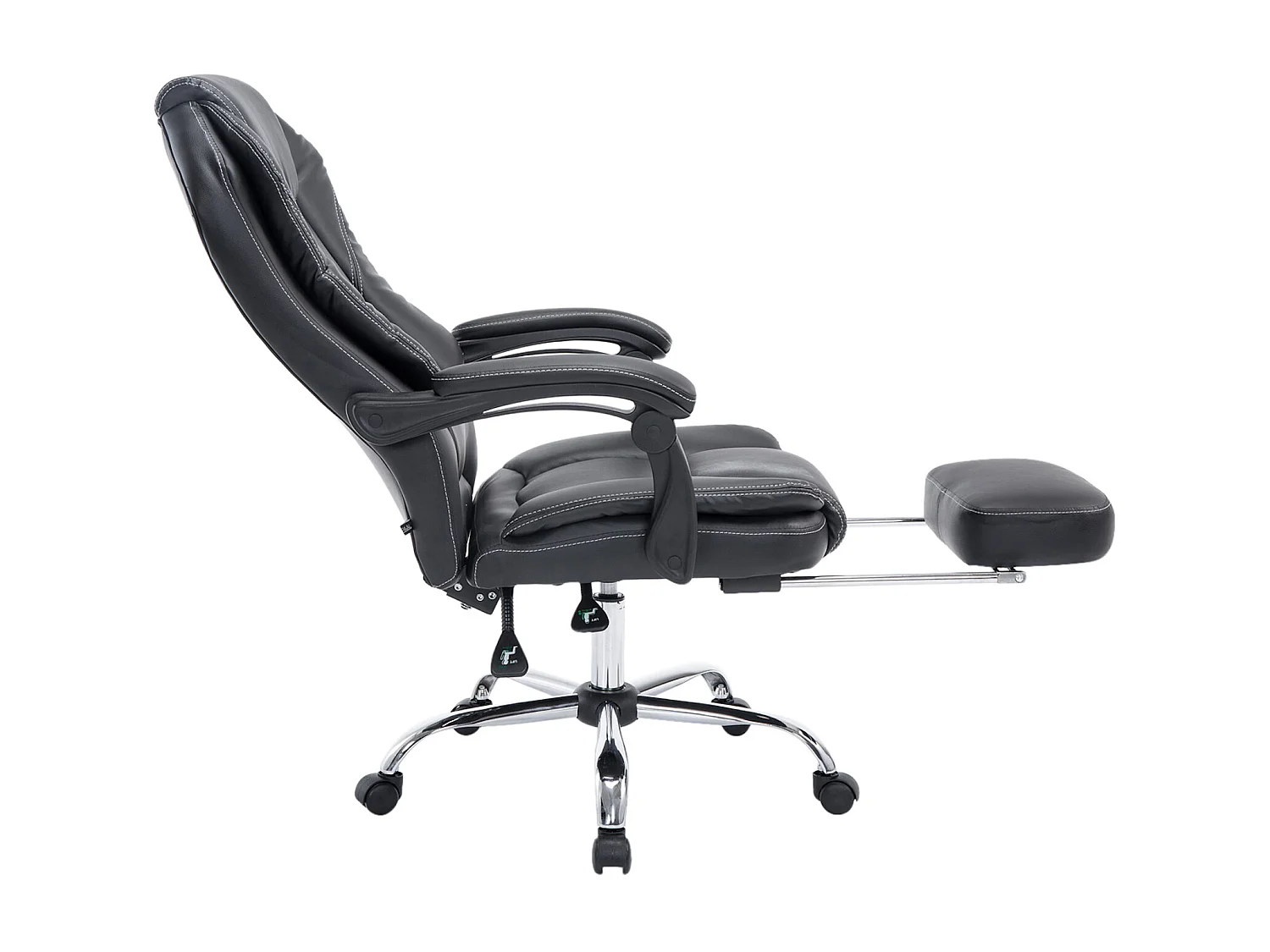 Chaise de bureau - Similicuir & Nature - Noir - Castle