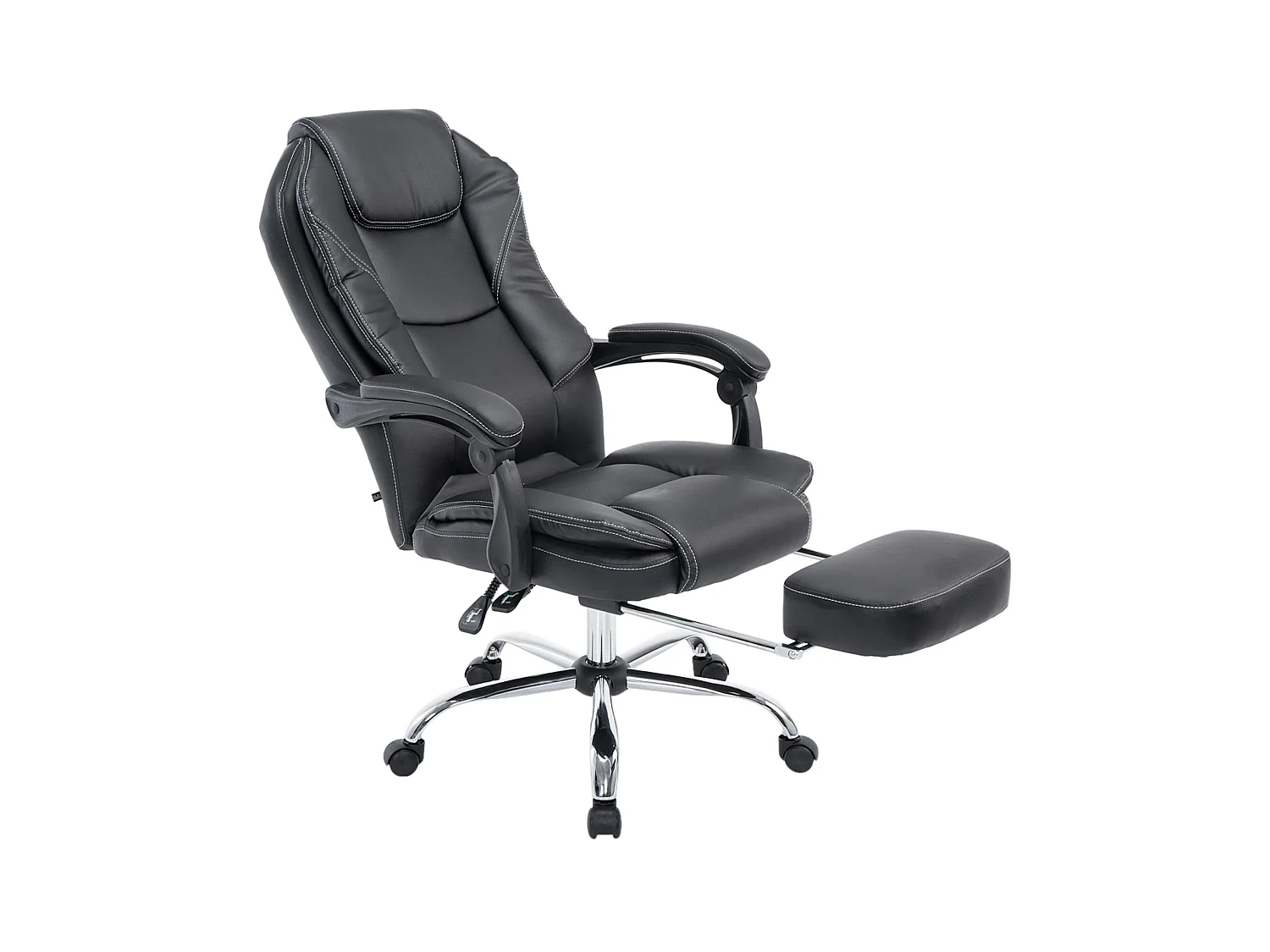 Chaise de bureau - Similicuir & Nature - Noir - Castle