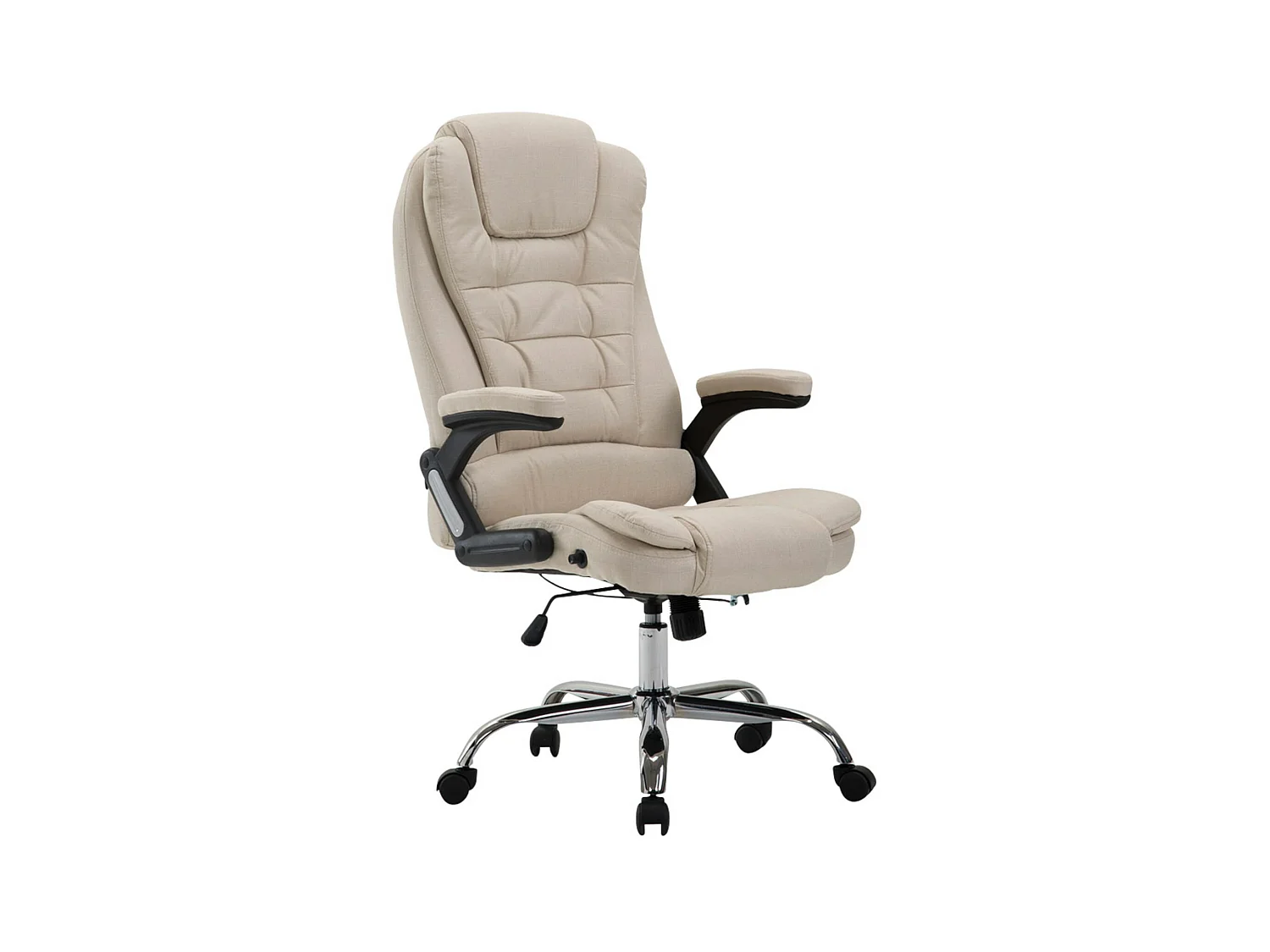 Chaise de bureau - Tissu & Nature - Crème - Thor
