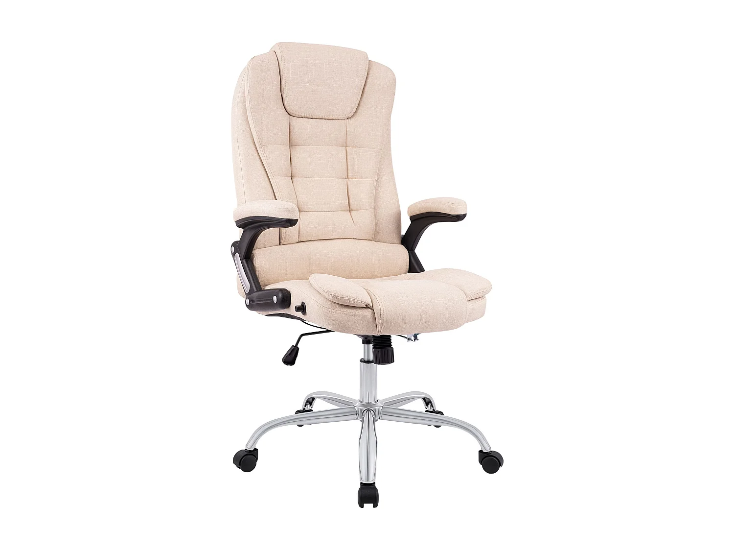 Chaise de bureau - Tissu - Crème - Thor