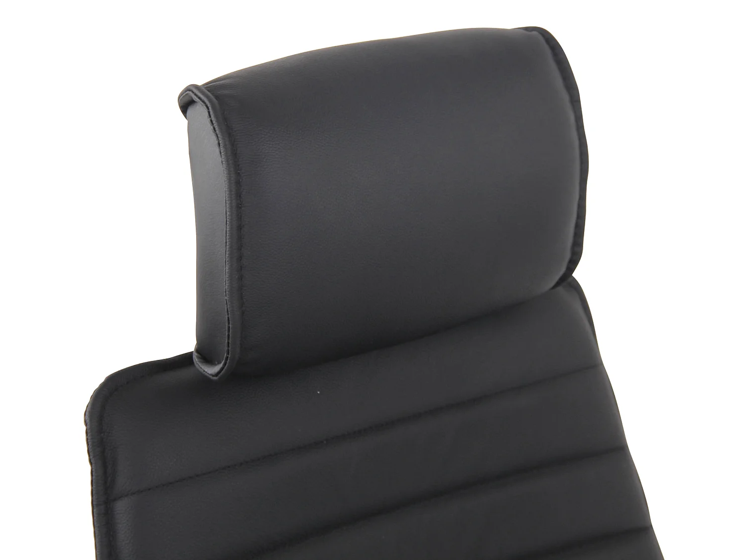 Chaise de bureau - Véritable cuir - Noir - Rako